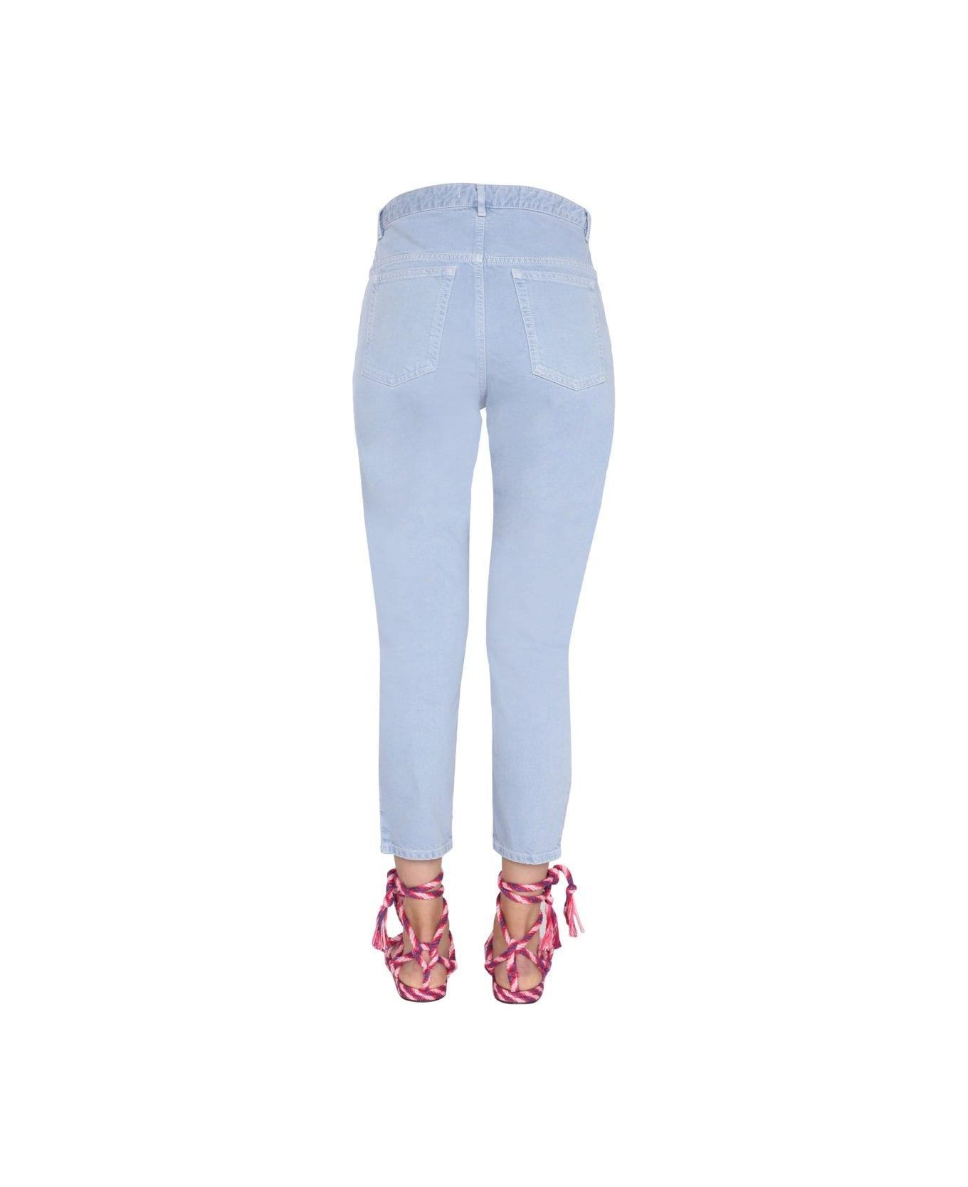Marant Étoile Lanea High-waisted Jeans - BABY BLUE