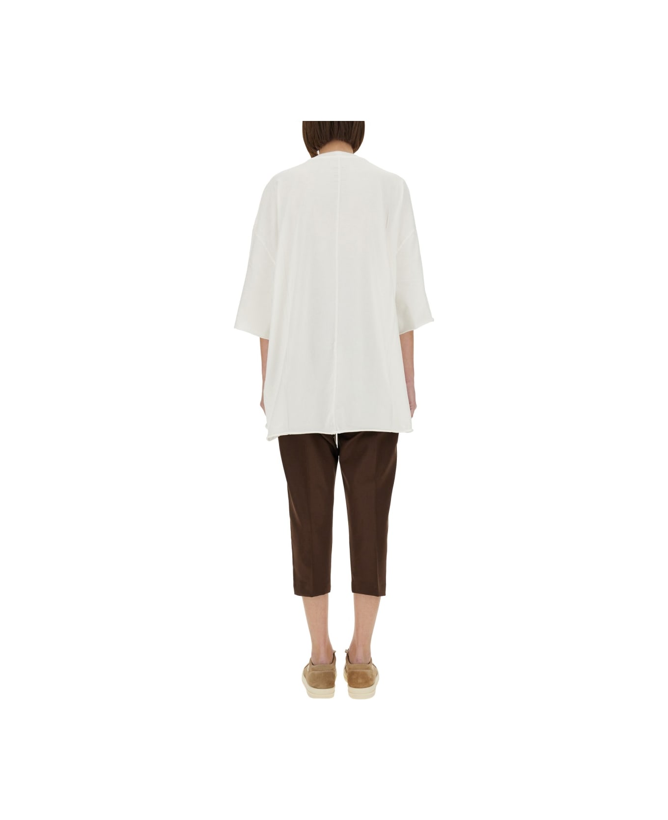 Rick Owens Oversize T-shirt - WHITE