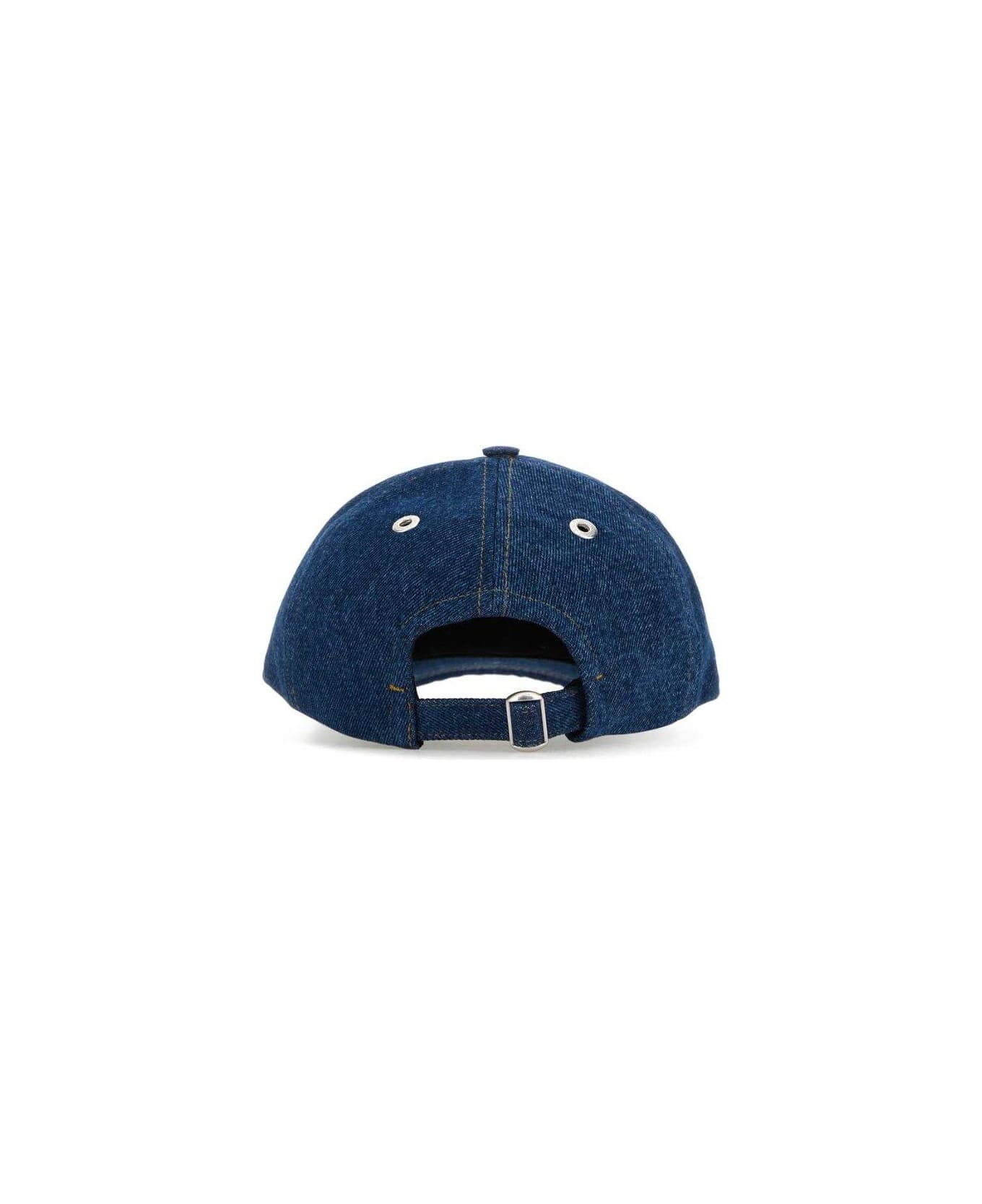 Ami Alexandre Mattiussi De Coeur Logo Embroidered Baseball Cap - Blue 帽子