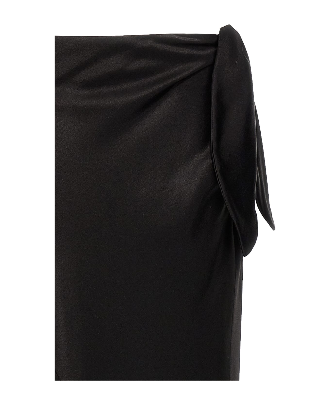 Saint Laurent Knot Maxi Skirt - Black   スカート