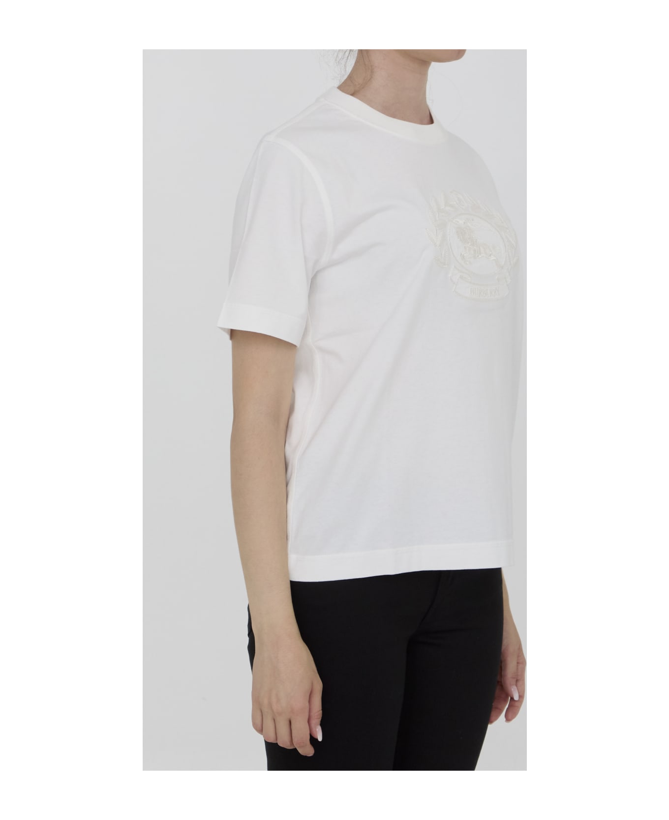 Burberry T-shirt With Ekd - WHITE