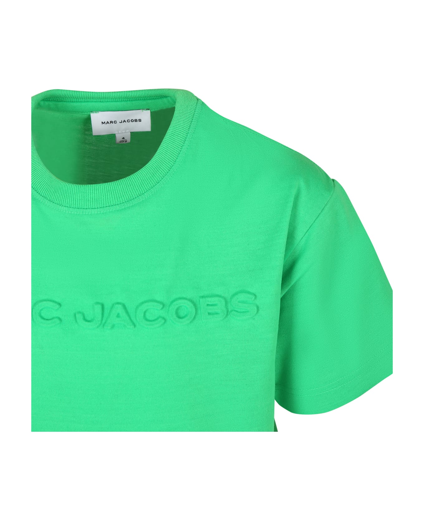 Little Marc Jacobs Green T-shirt For Kids With Logo - G Tucano Andino Tシャツ＆ポロシャツ