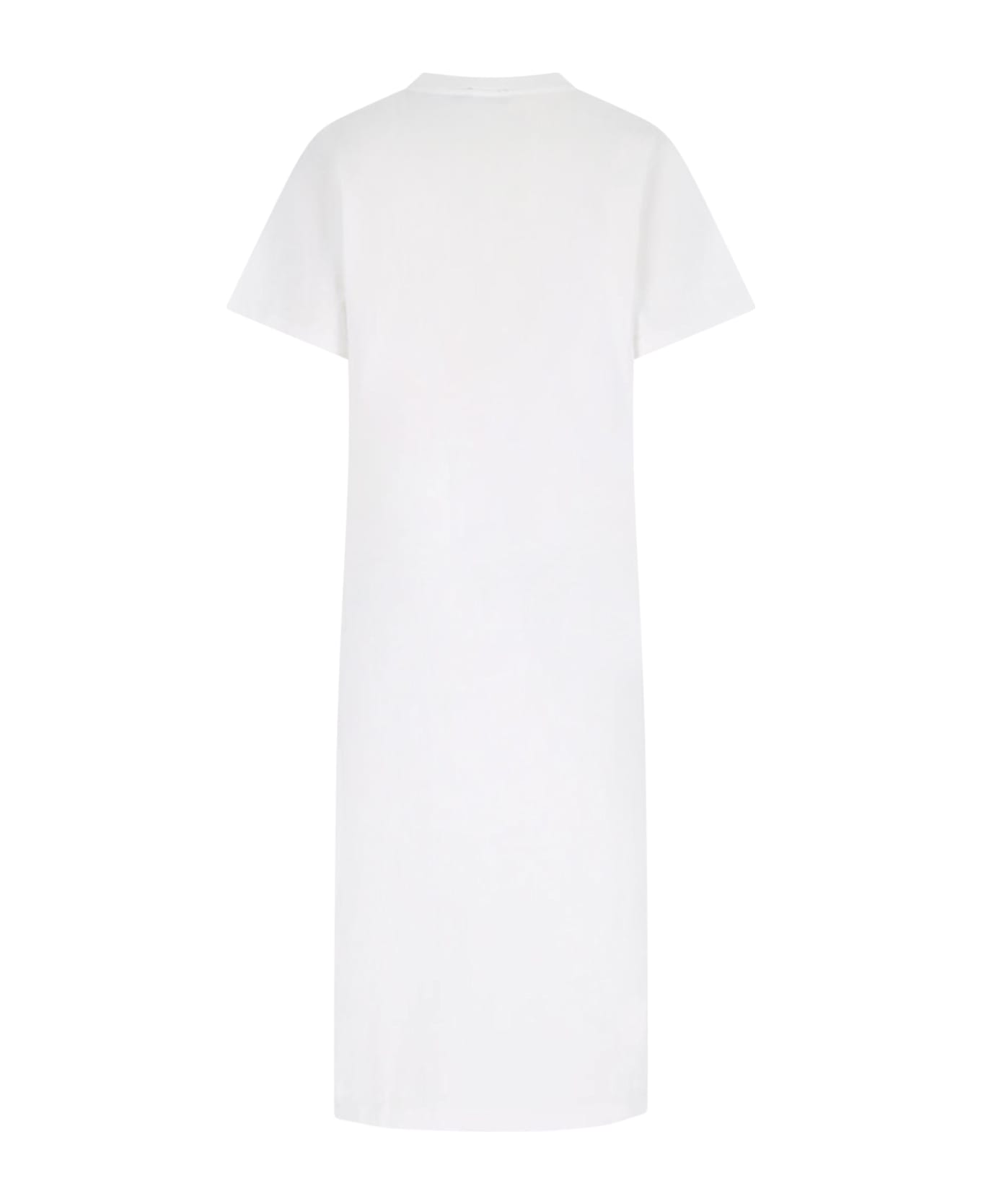 Polo Ralph Lauren Logo Midi Dress - White