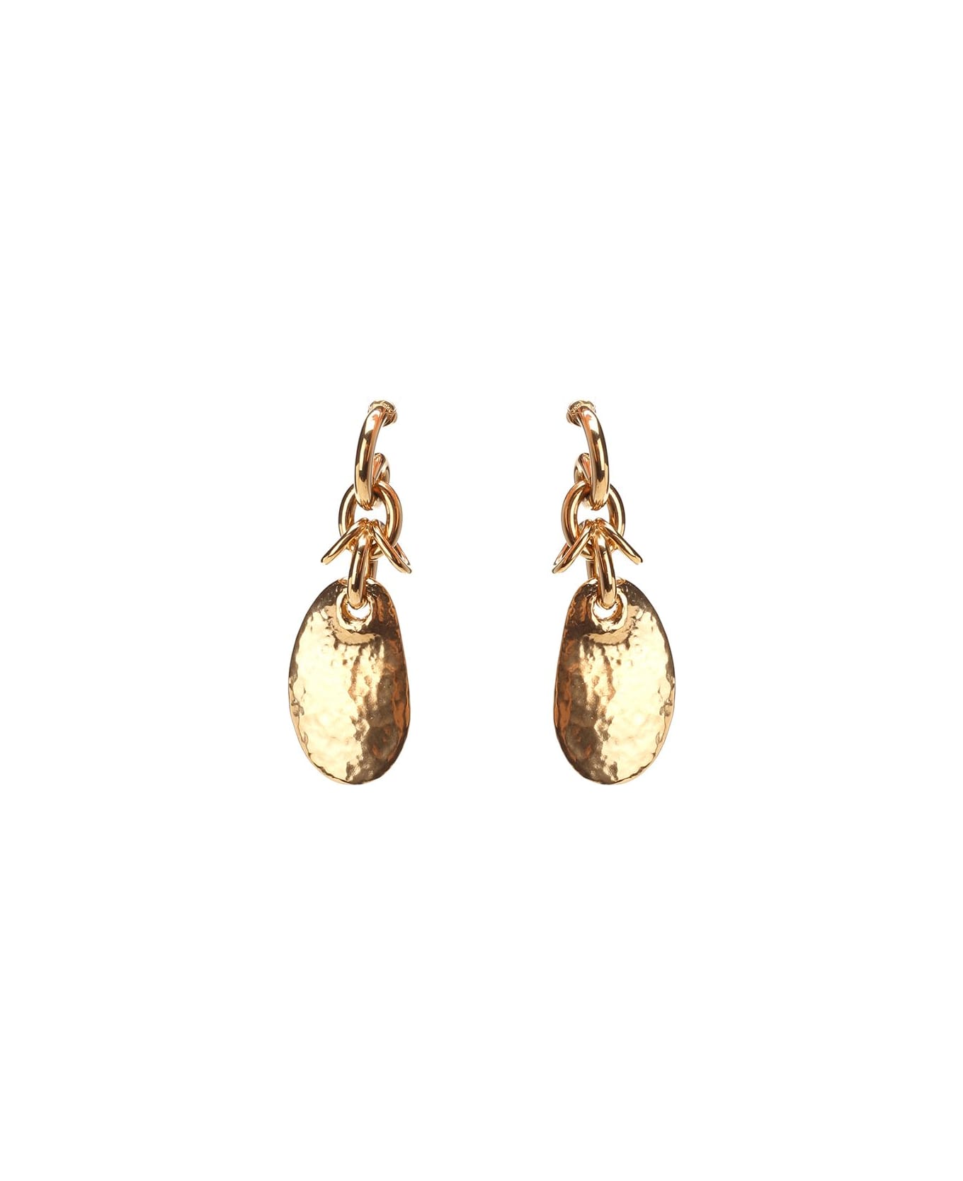 Chloé Petal Asymmetric Earrings - Gold