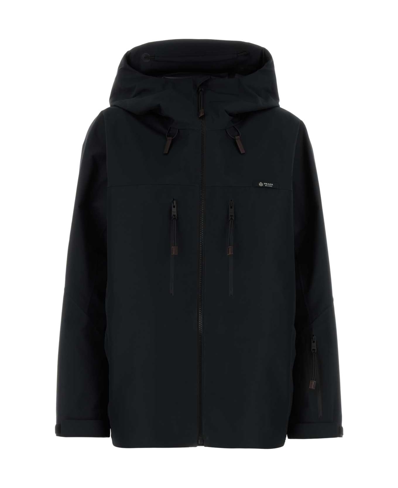Prada Black Polyester Windbreaker - NERO