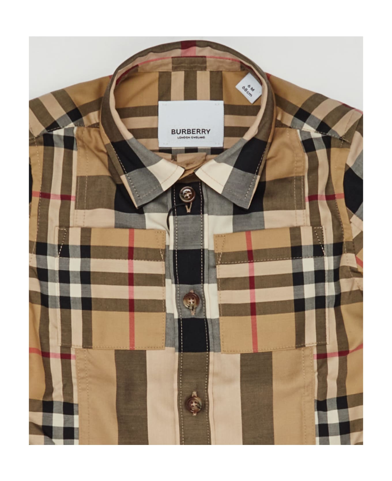 Burberry Mn Tristan Shirts  Shirt - CHECK BEIGE