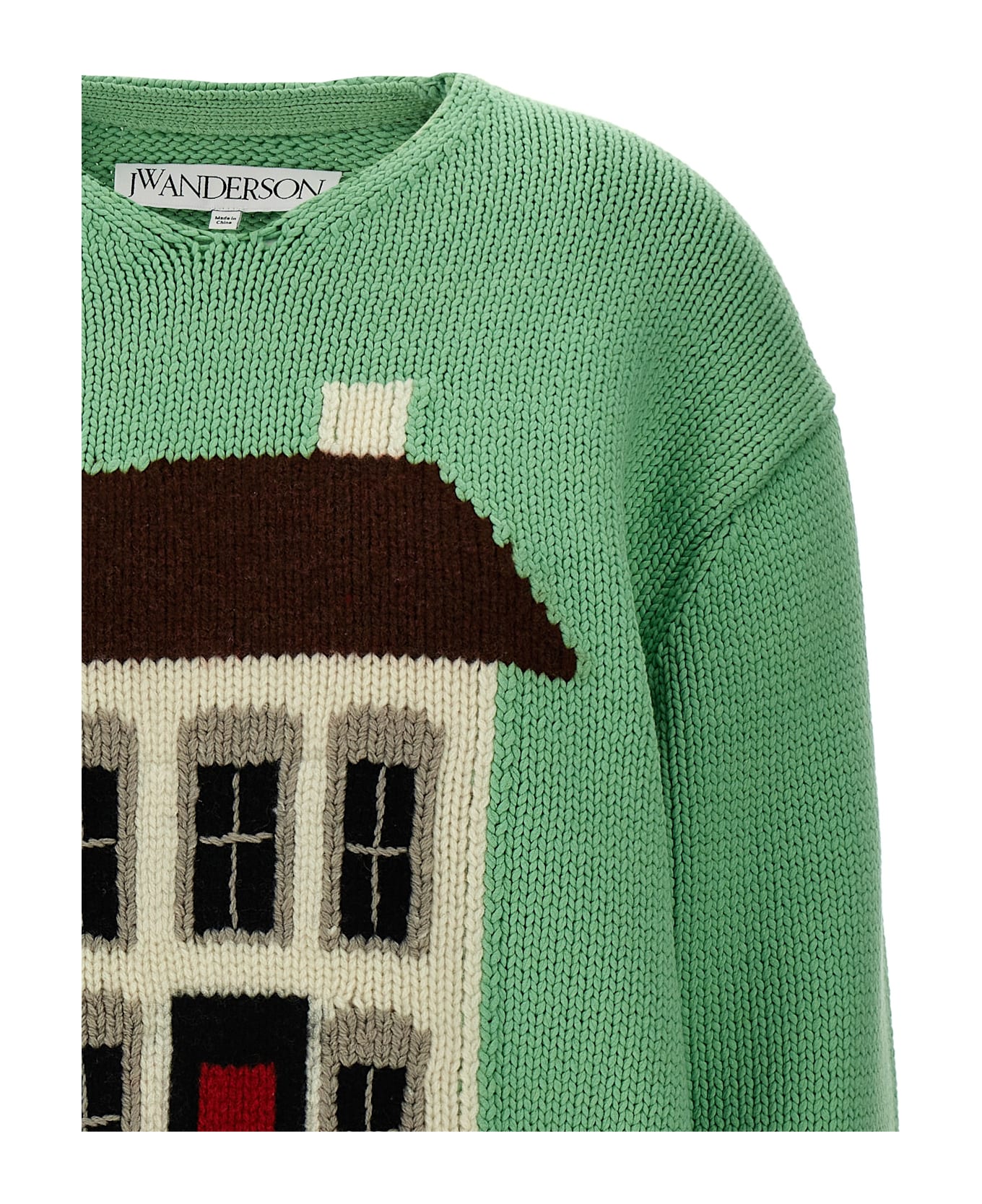 J.W. Anderson 
graphic
 Sweater - Green