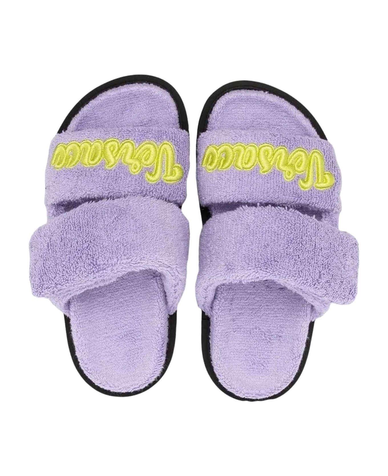 Young Versace Lilac/lime Sandals Unisex Kids - Baby Violet Acid Lime