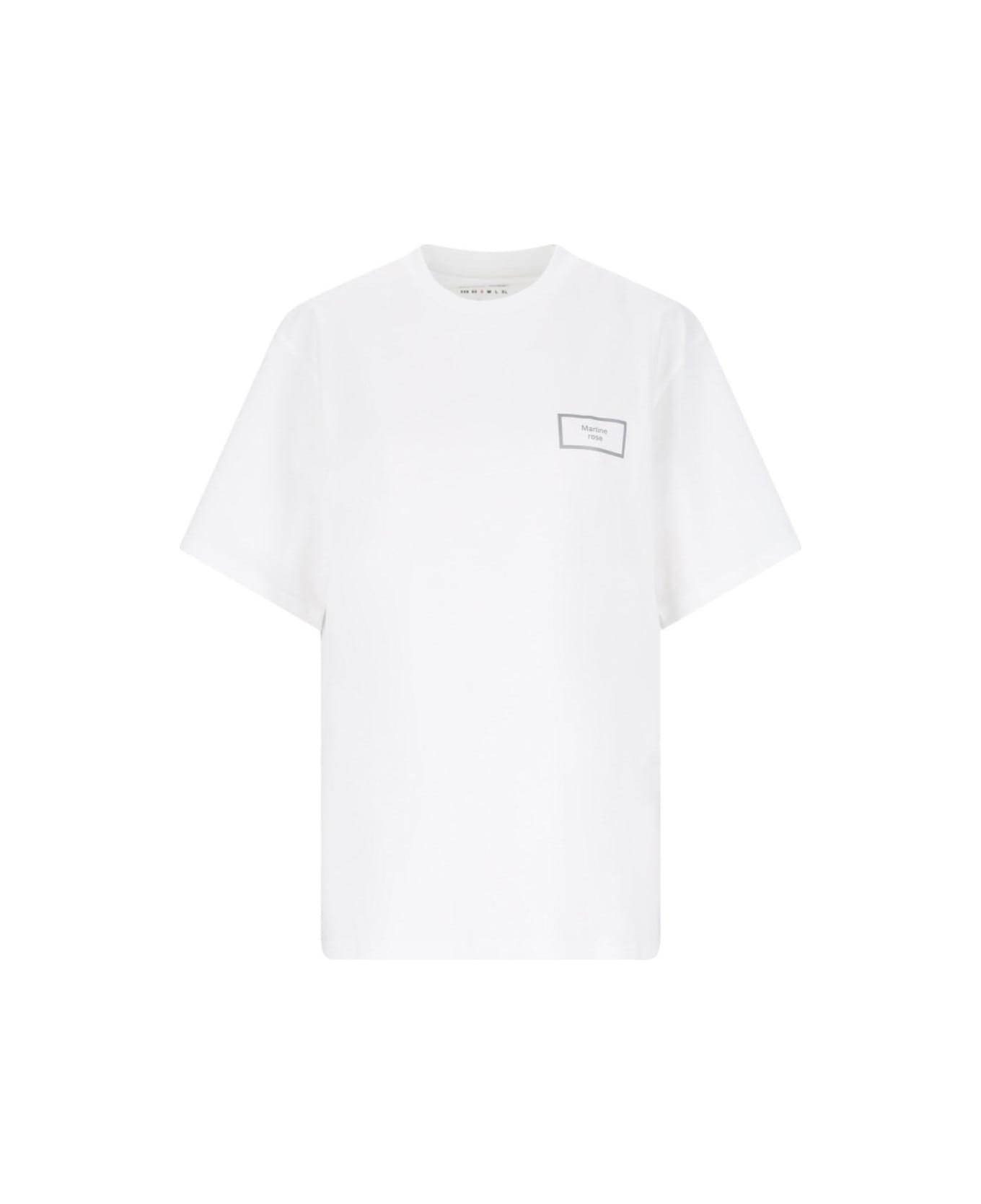 Martine Rose Logo T-shirt - WHITE シャツ
