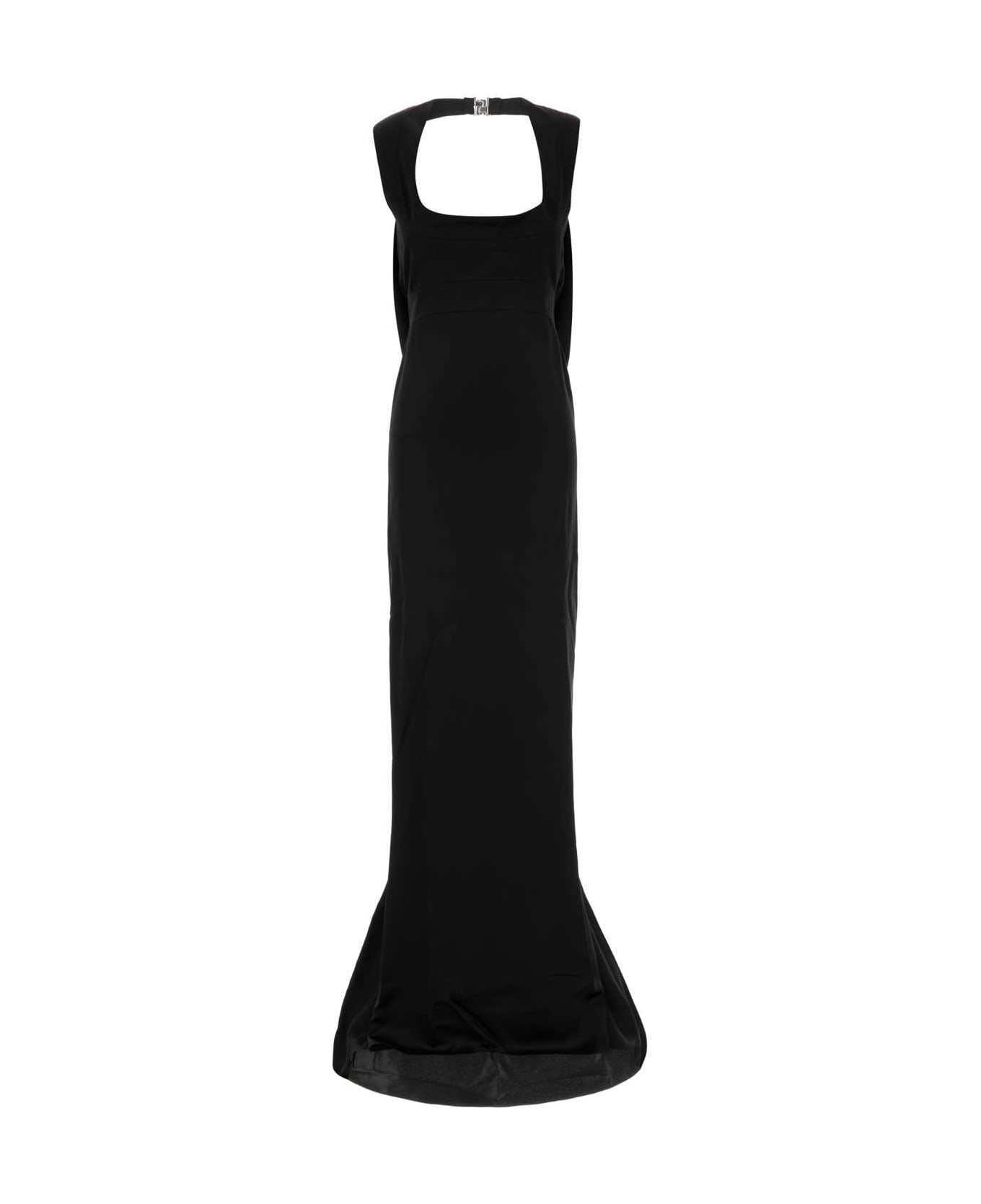Dsquared2 Black Satin Long Dress - BLACK