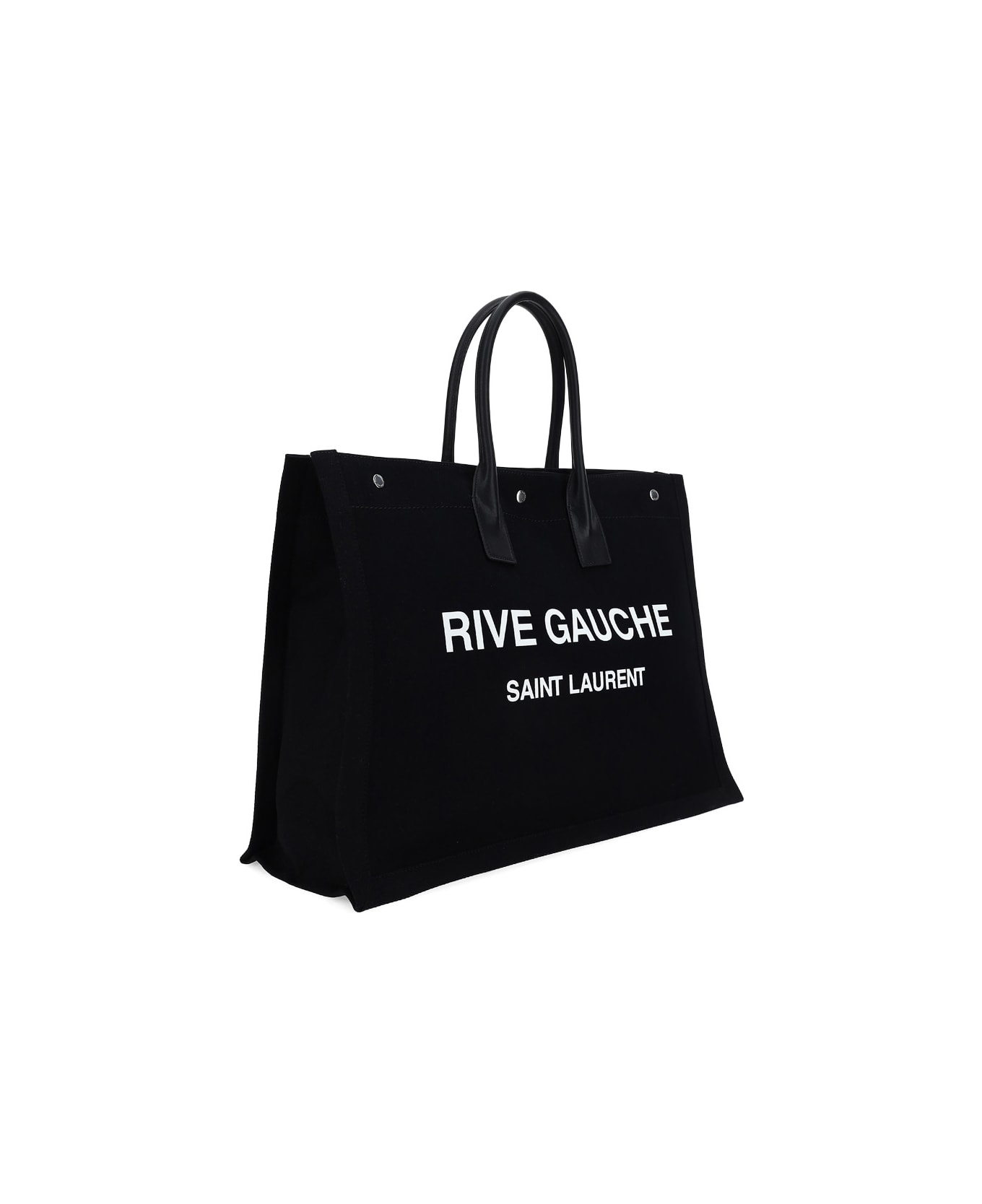 Saint Laurent Rive Gauche Tote Bag - Nero/bianco/nero/n トートバッグ