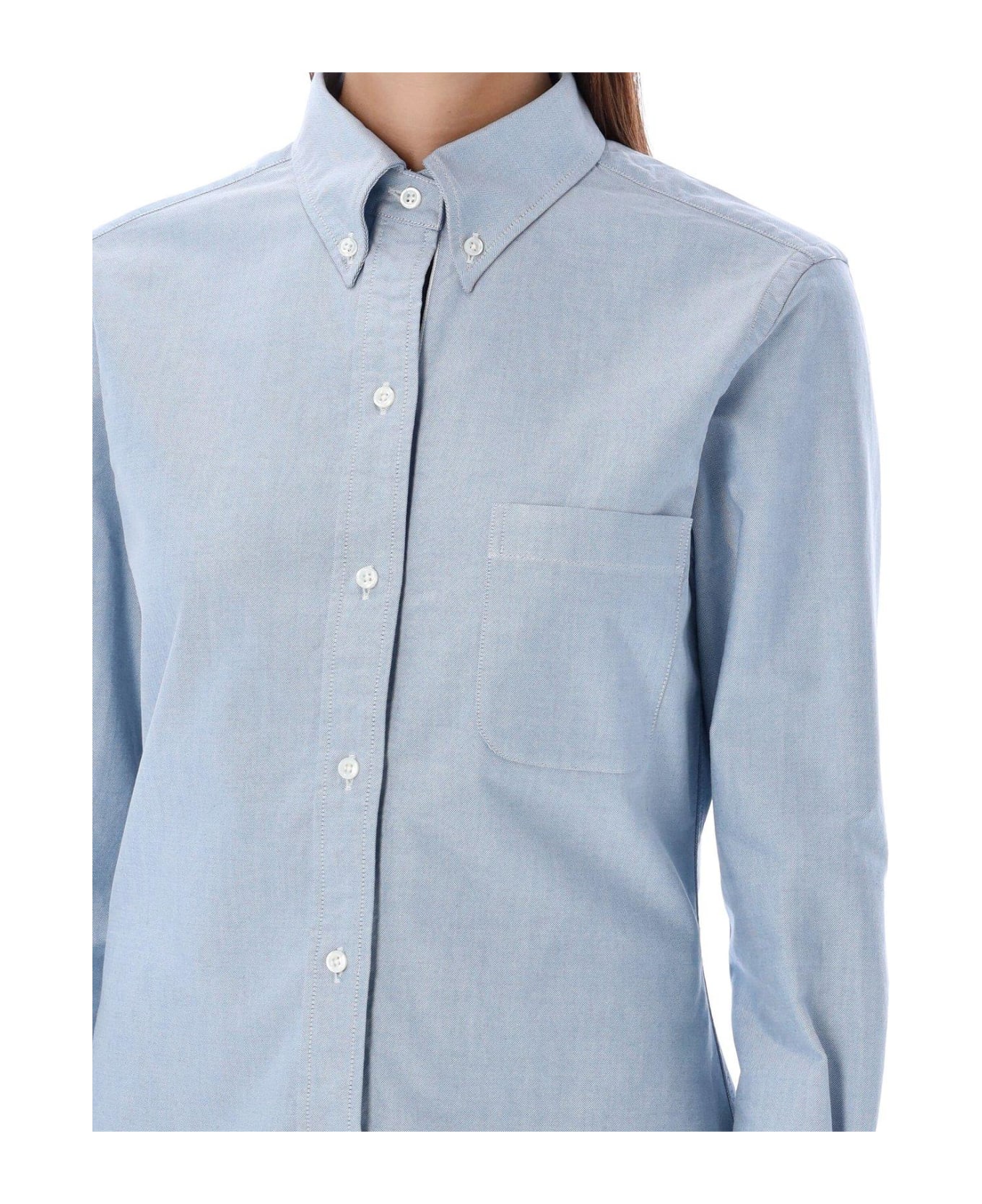 Thom Browne Oxford Button-up Shirt - Clear Blue