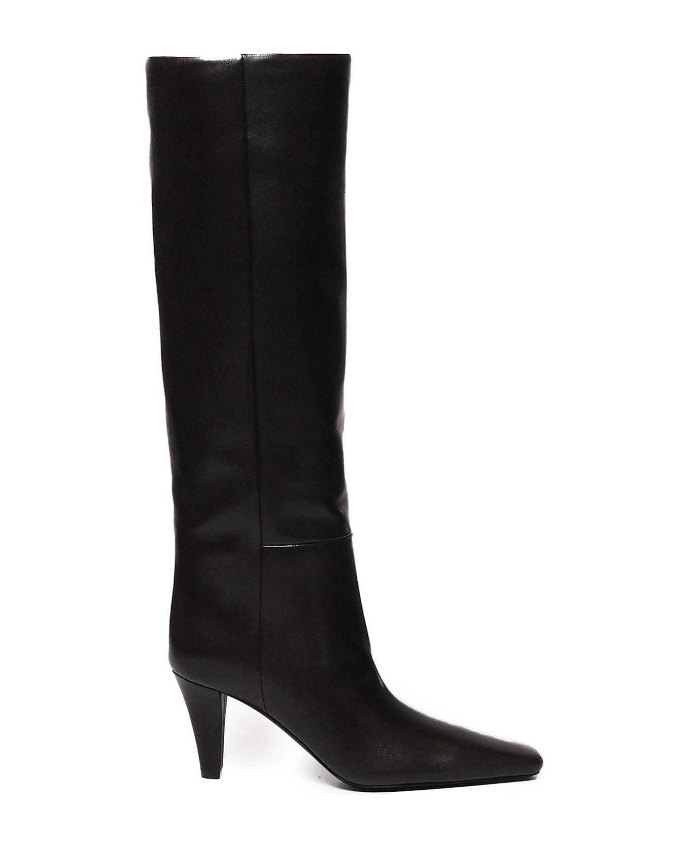 Saint Laurent Jill Pointed-toe Boots - Brown ブーツ