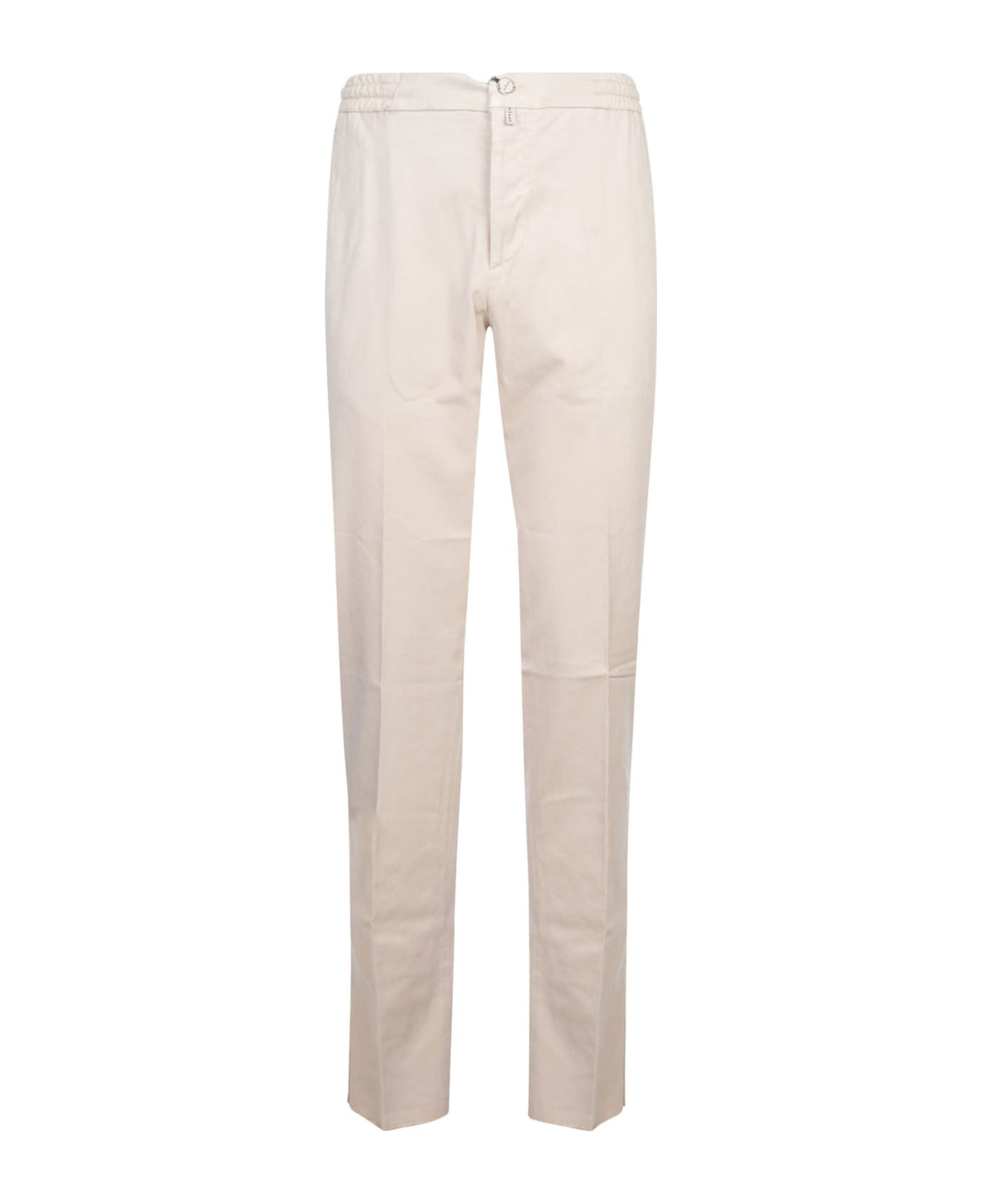 Kiton Buttoned Fitted Trousers - Beige