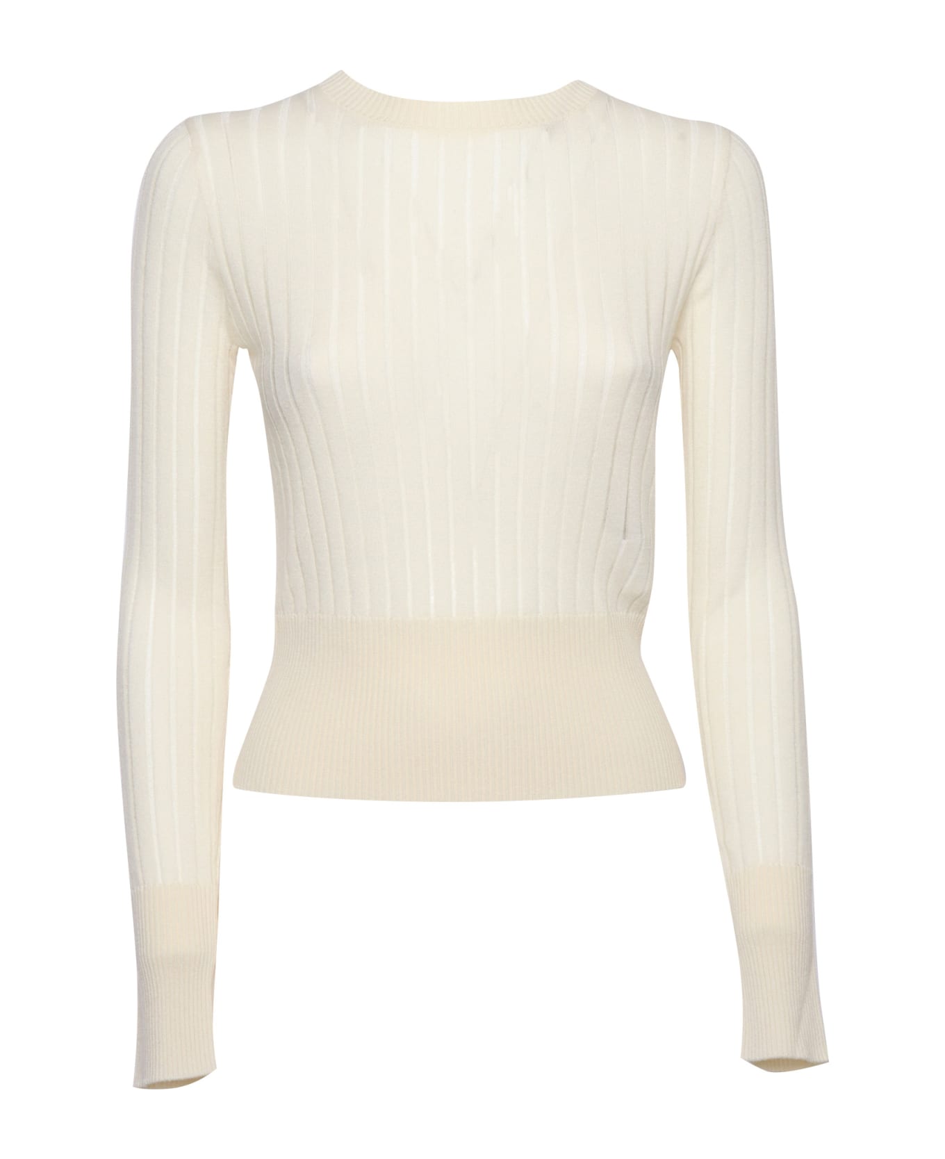 Max Mara Studio Funale Sweater - WHITE ニットウェア
