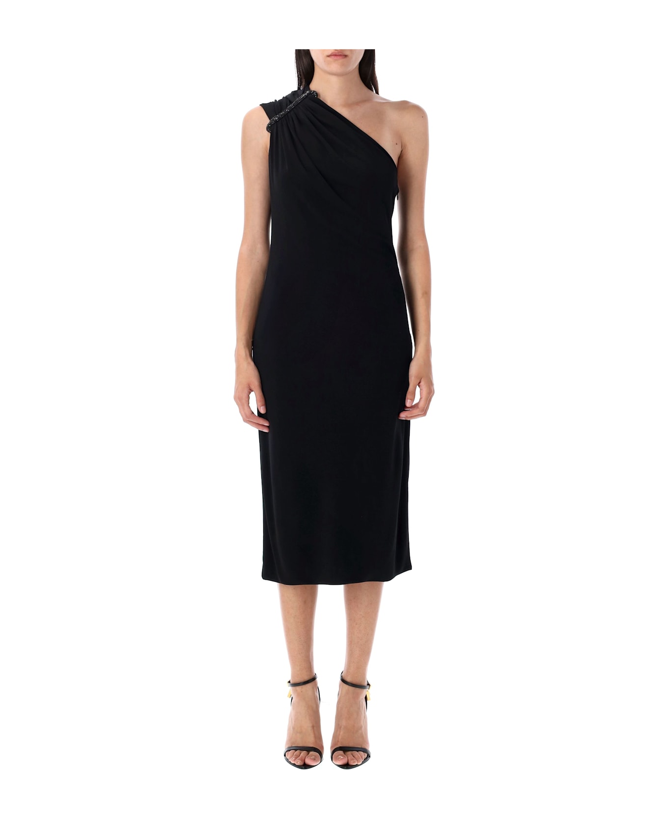 Tom Ford One Shoulder Midi Dress - Black