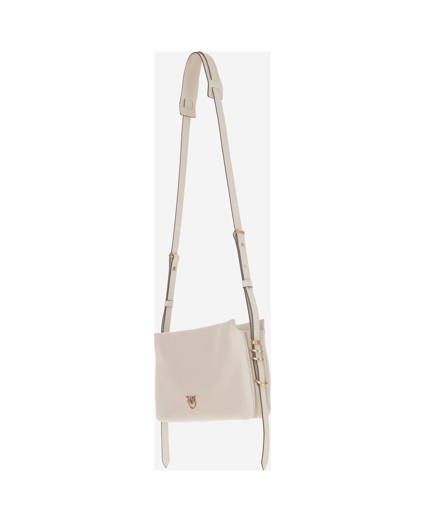 Pinko Leather Shoulder Bag - White