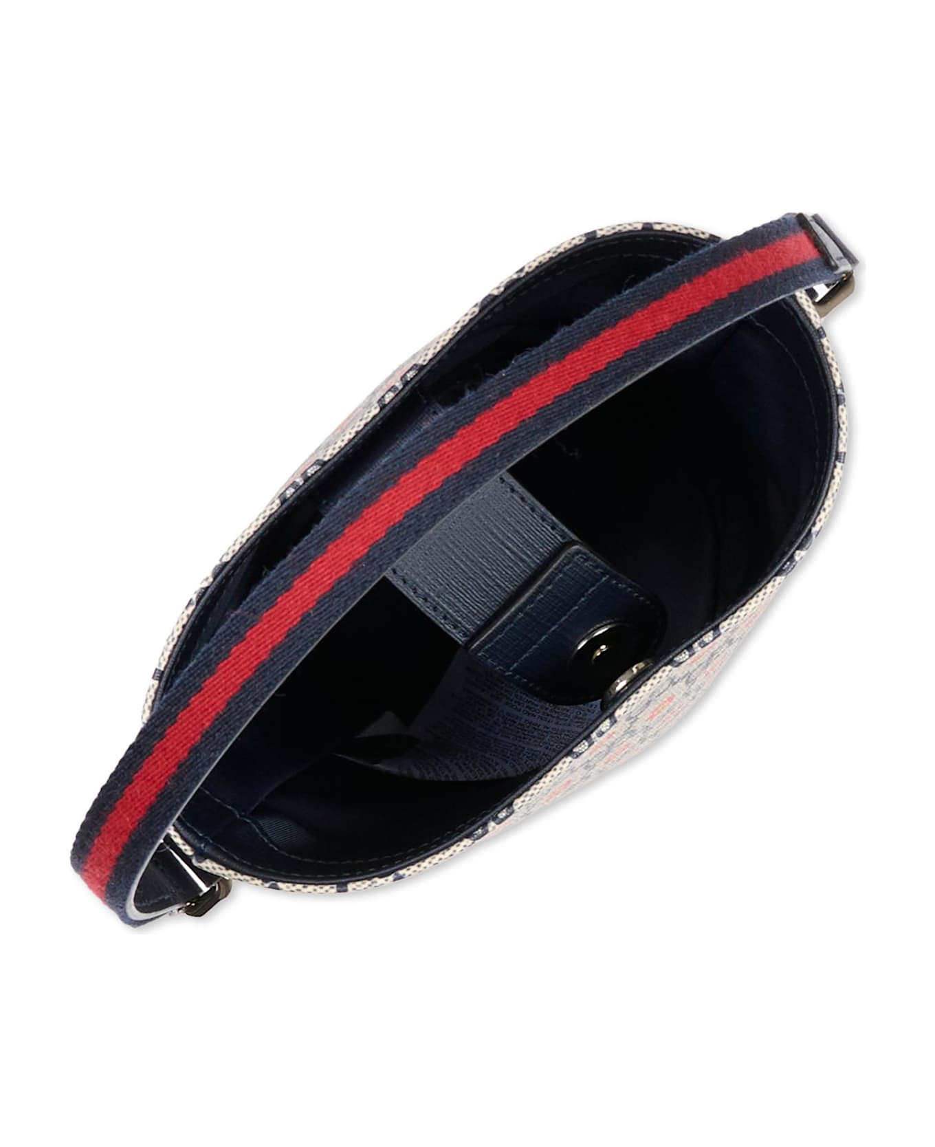 Gucci Blue Bag For Girl With Flowers - Blue