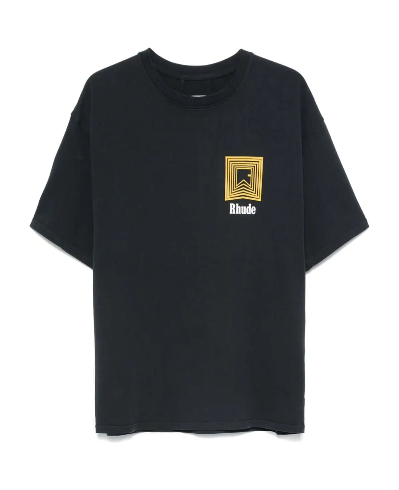 Rhude T-shirts And Polos Blue - Black