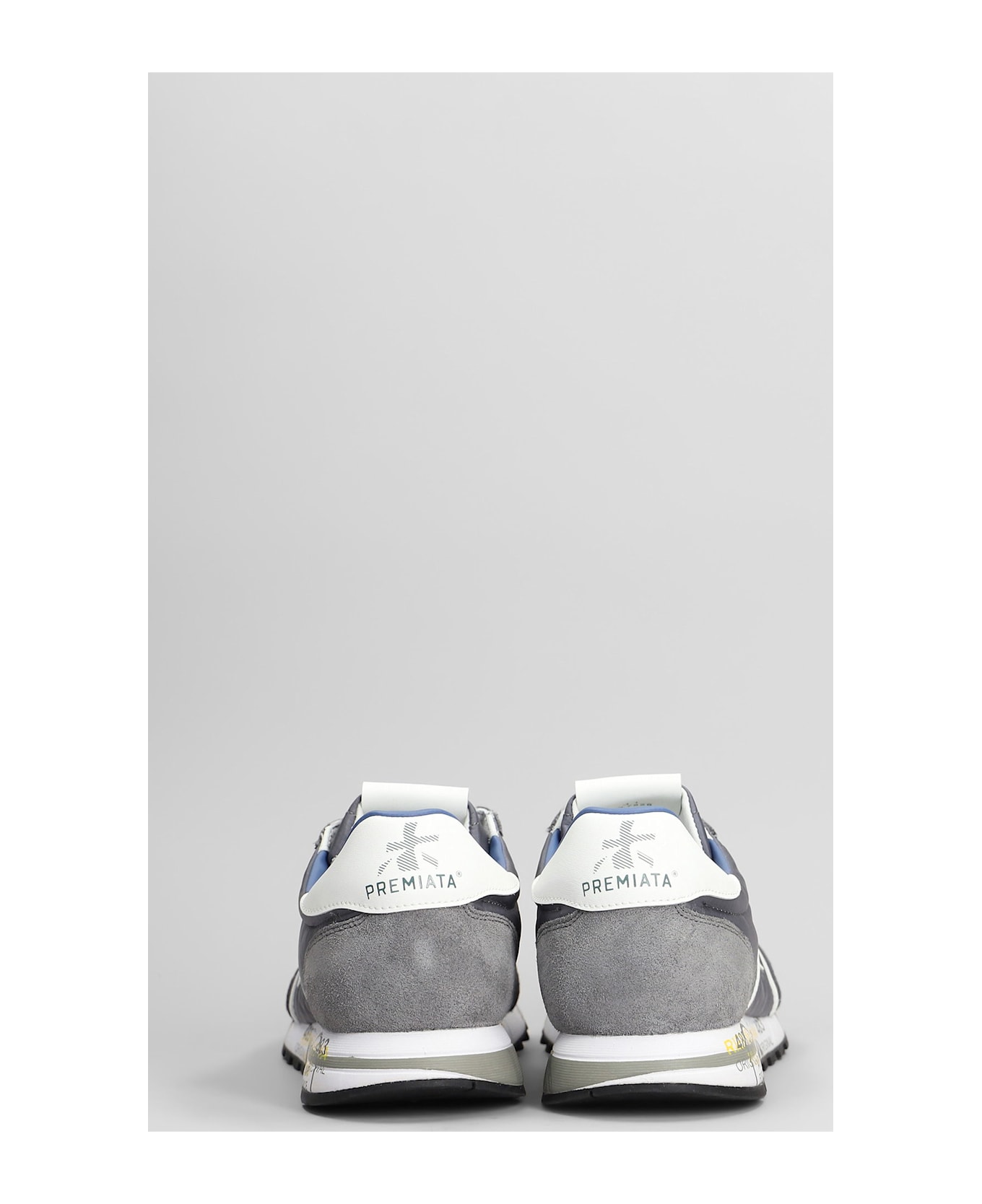 Premiata Lucy Sneakers In Grey Suede And Fabric - grey