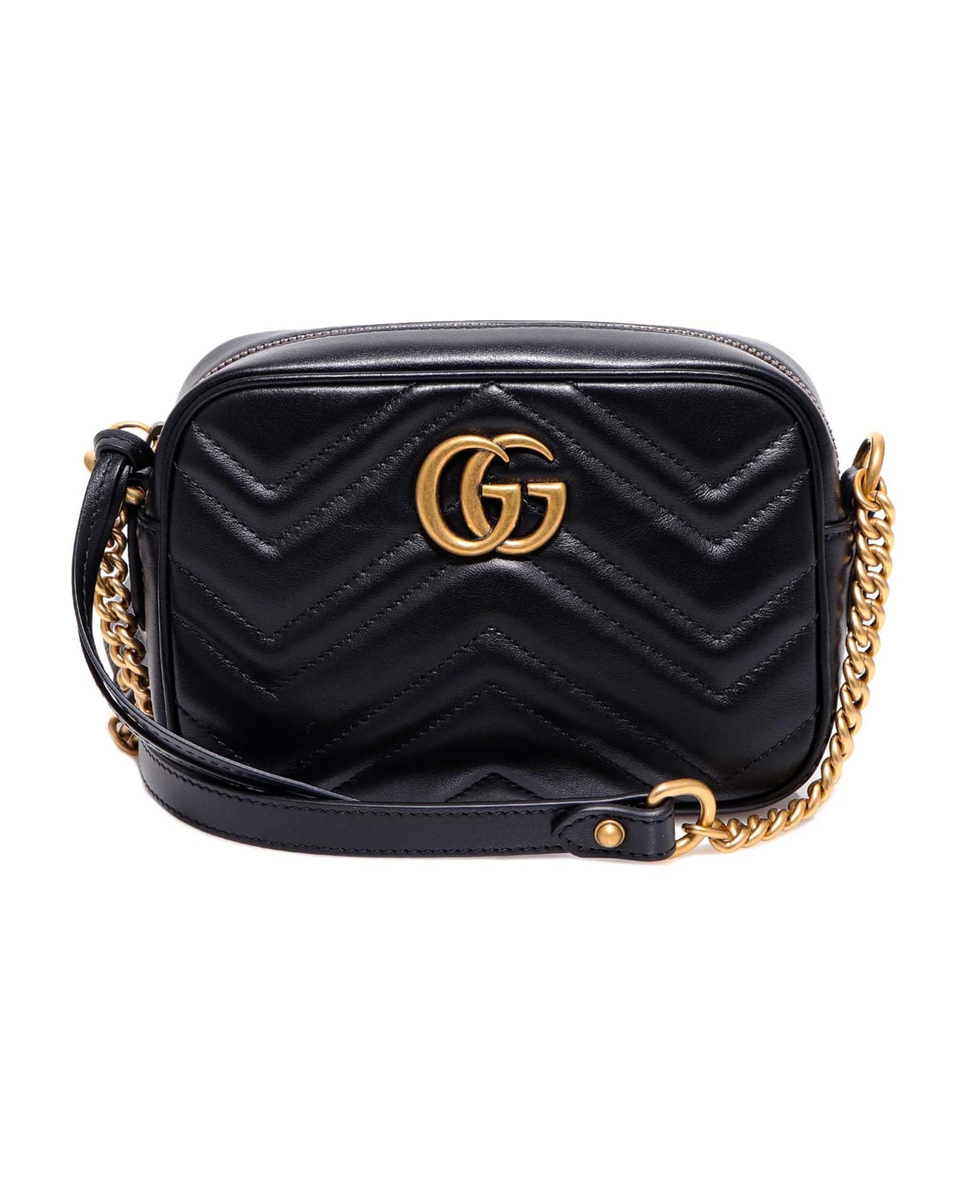 Gucci Gg Marmont Shoulder Bag - Black