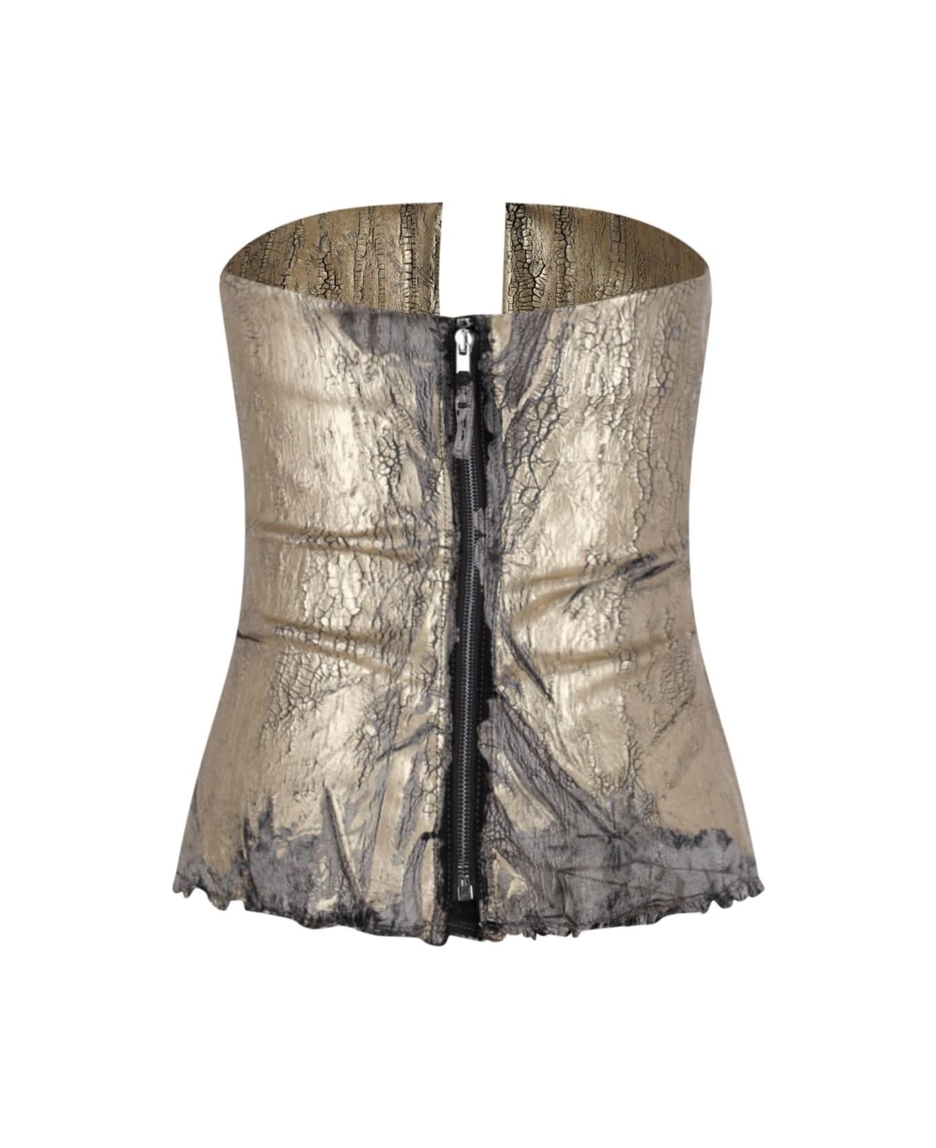 Rick Owens 
kunst
 Bustier Top - Gold