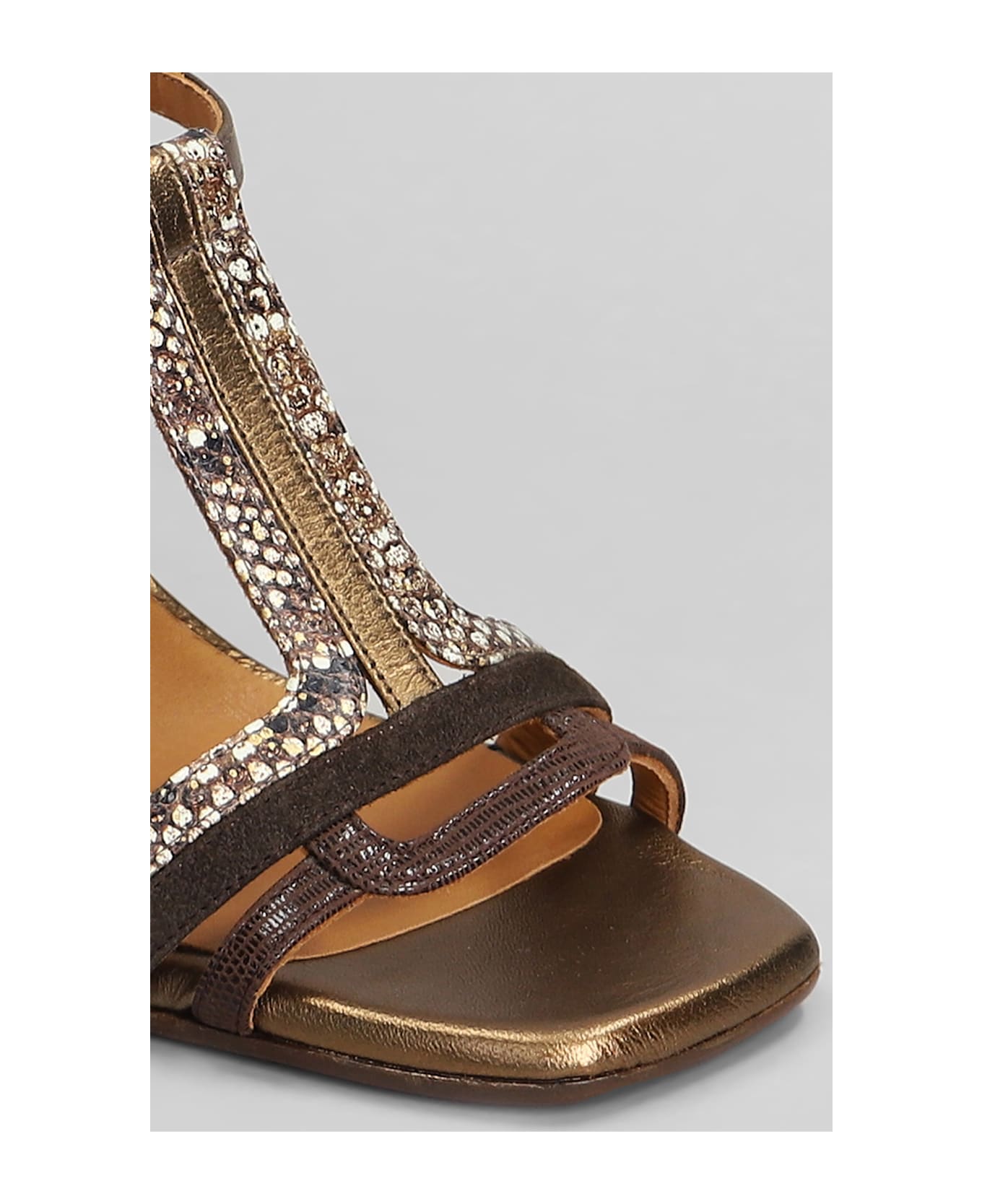 Chie Mihara Piyata 46 Sandals In Bronze Leather - bronze