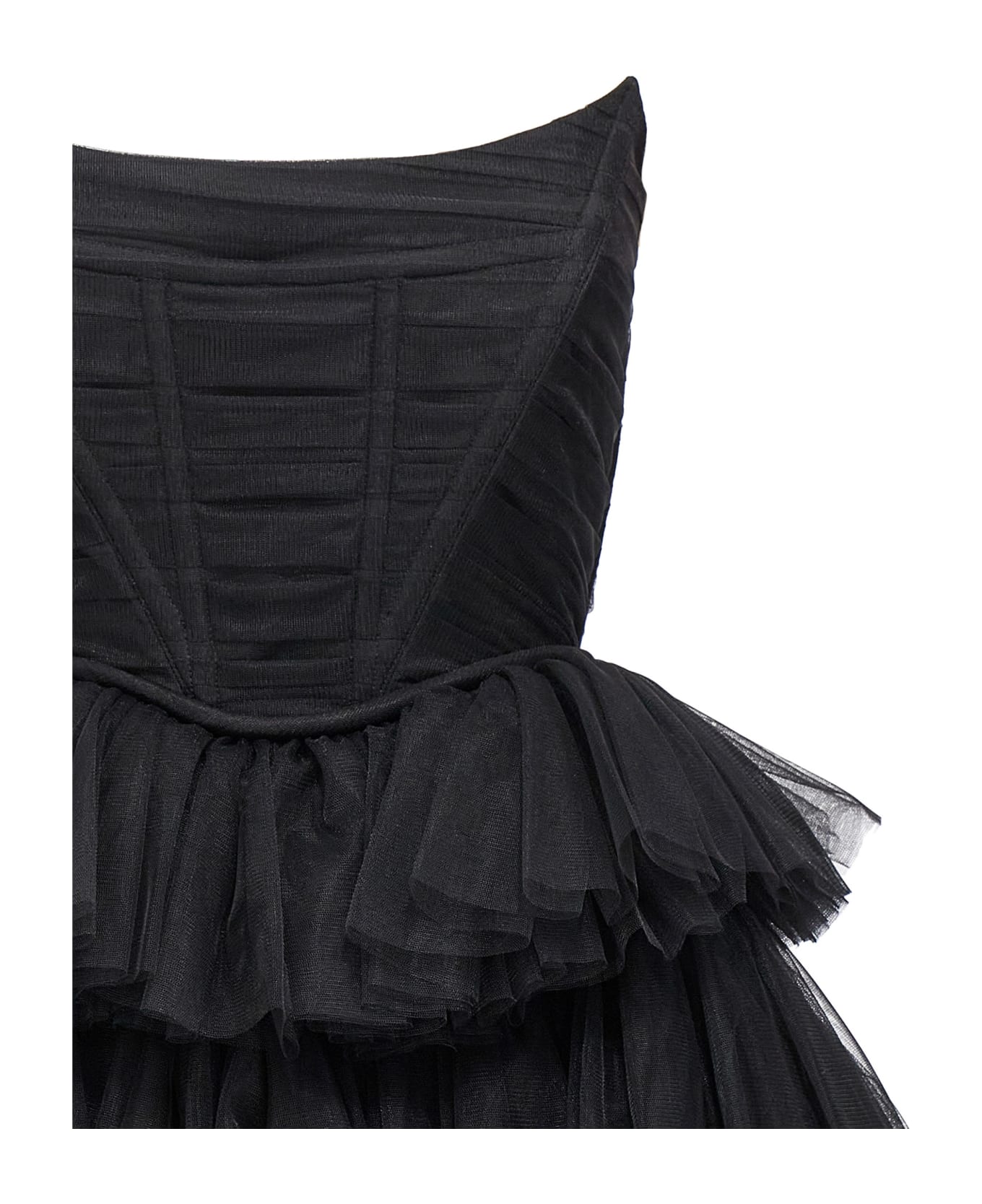 19:13 Dresscode Flounced Tulle Dress - Black  