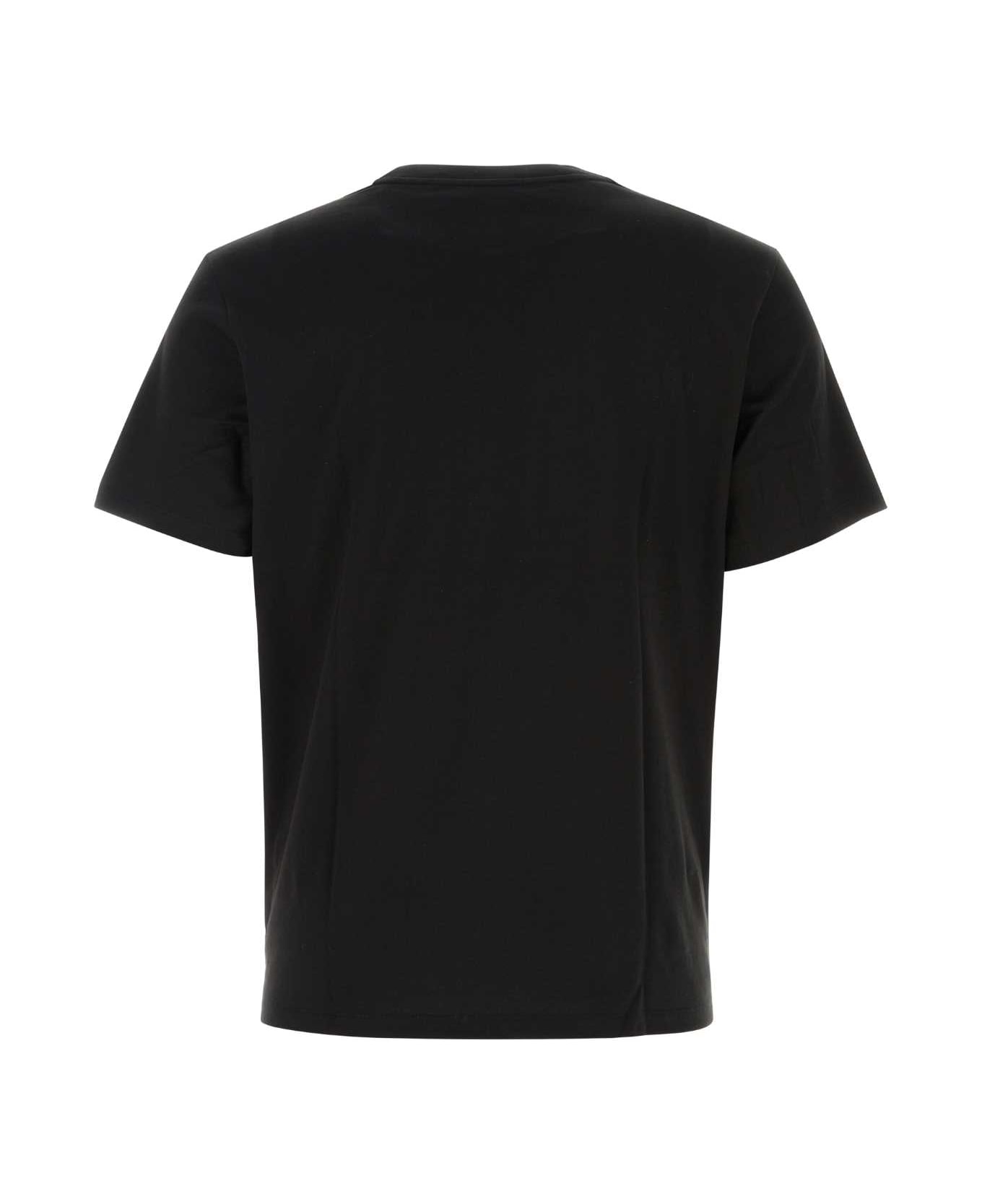 MCM Black Cotton T-shirt - BLACK Tシャツ