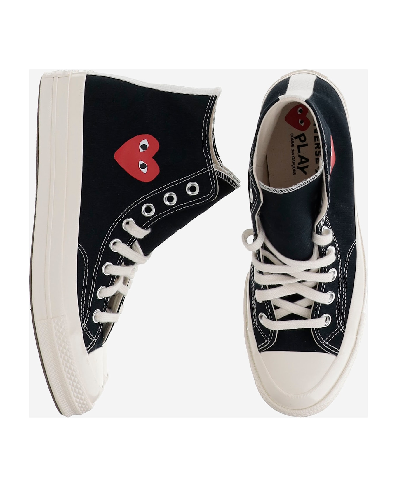 Comme des Garçons Play Comme Des Garçons X Converse Canvas Sneakers - Black