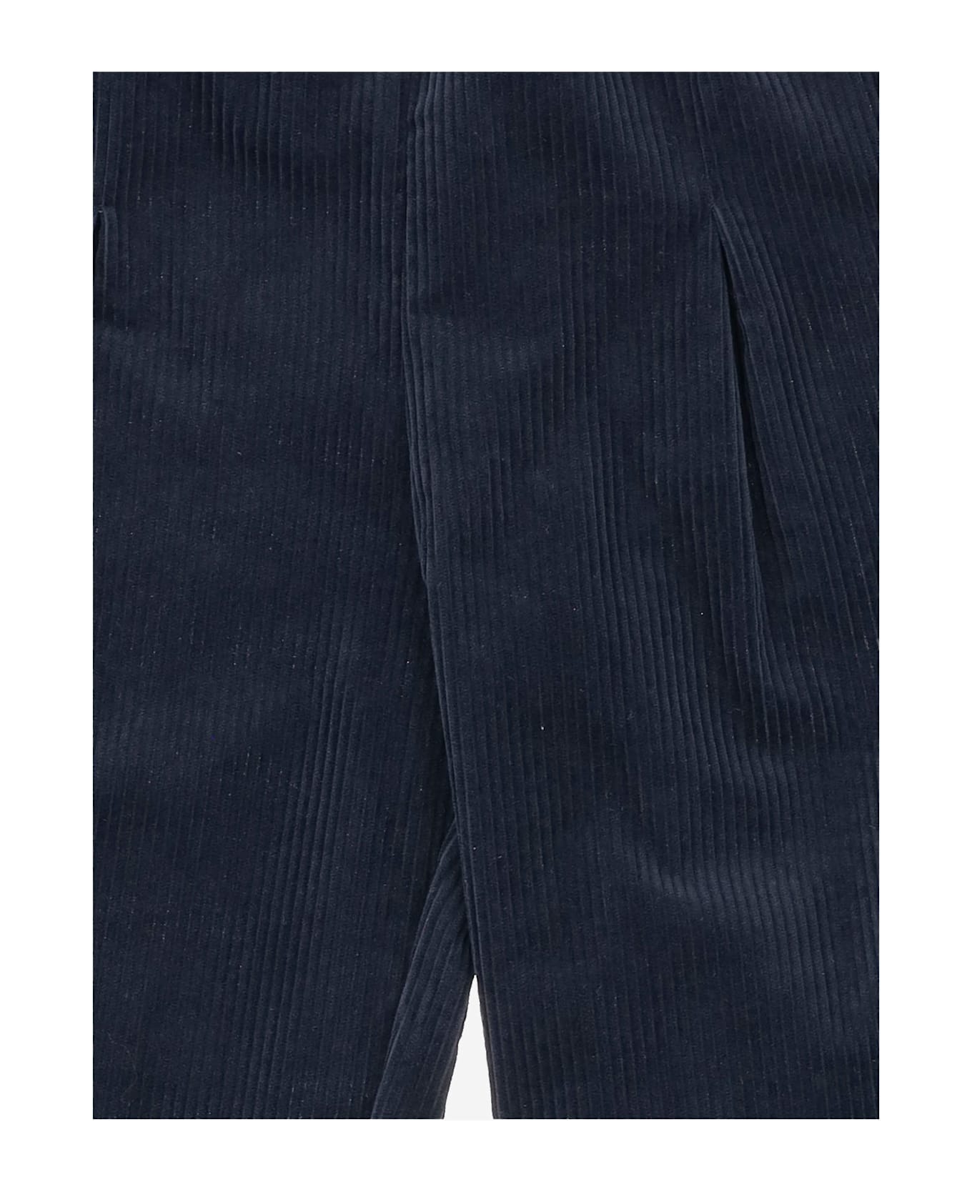 Nicoletta Fanna Pantaloni In Velluto A Coste - Blue