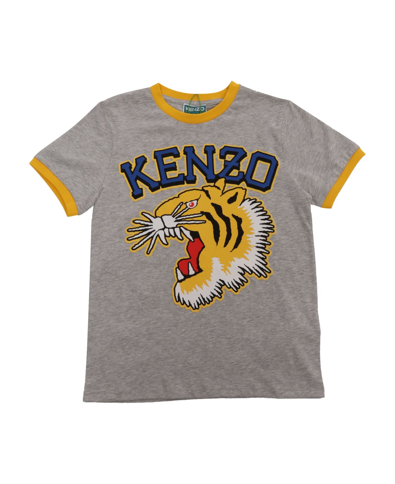 Kenzo Kids Gray T-shirt With Pattern - GREY