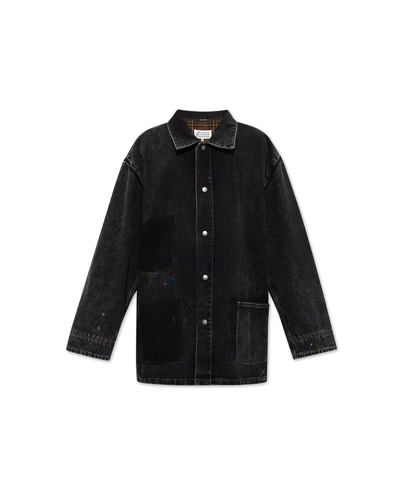 Maison Margiela Oversize Denim Jacket - Black