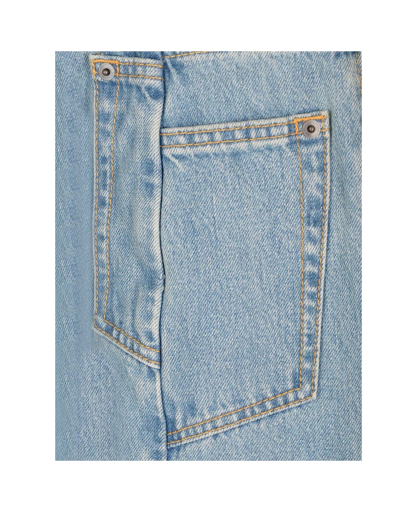 Maison Margiela Cut-out Waist Jeans - Blue