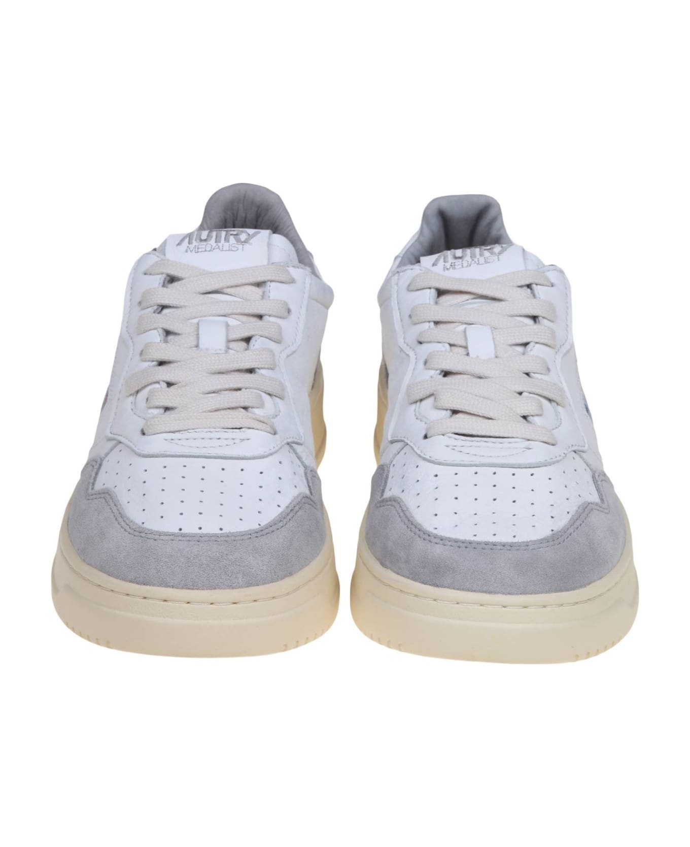 Autry Medialist Low Sneakers - White/Grey
