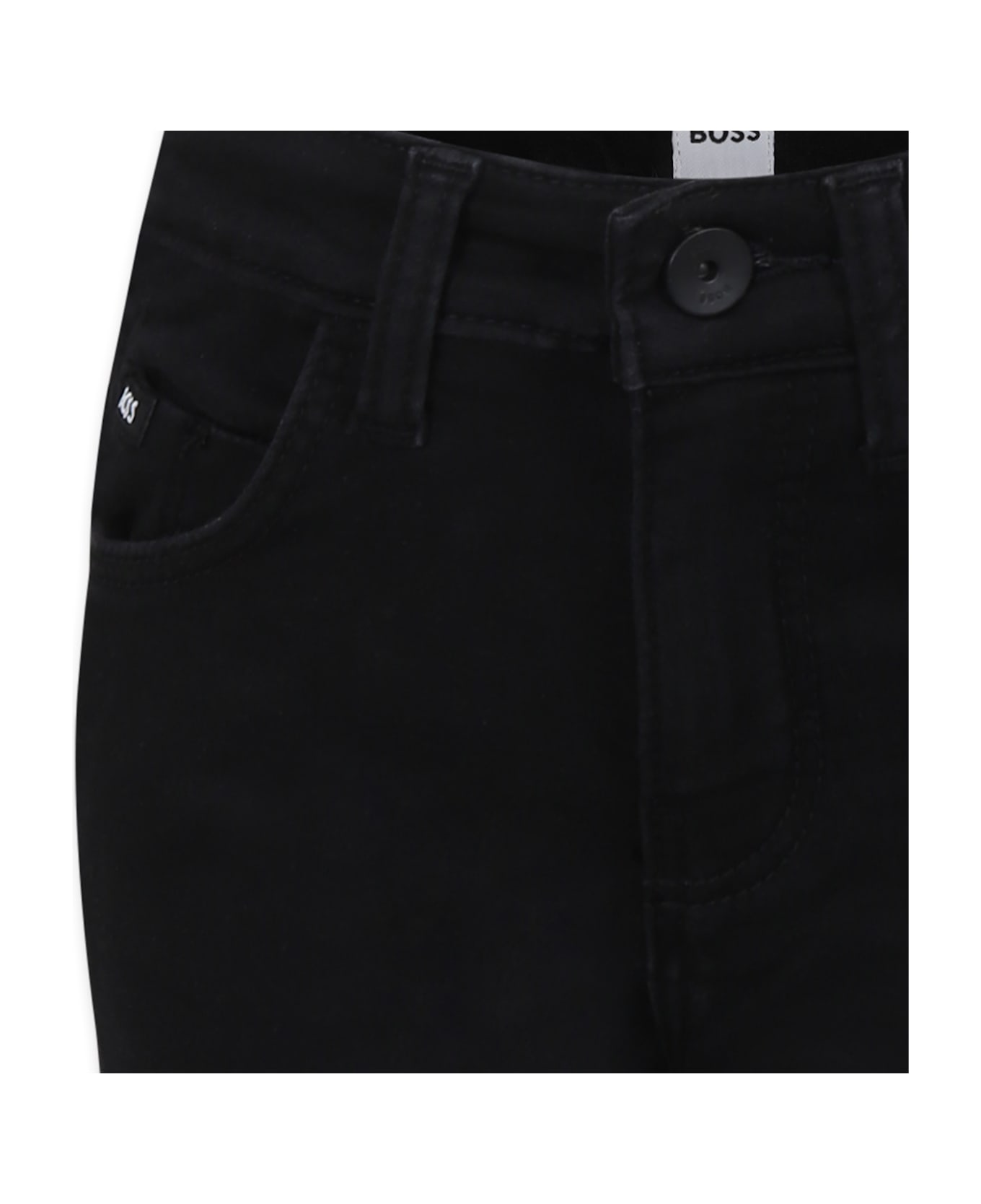 Hugo Boss Black Jeans For Boy With Logo - Black