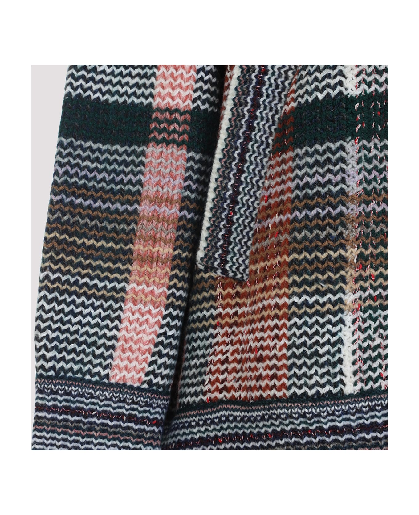 Missoni Buttoned Cardigan - Green Red
