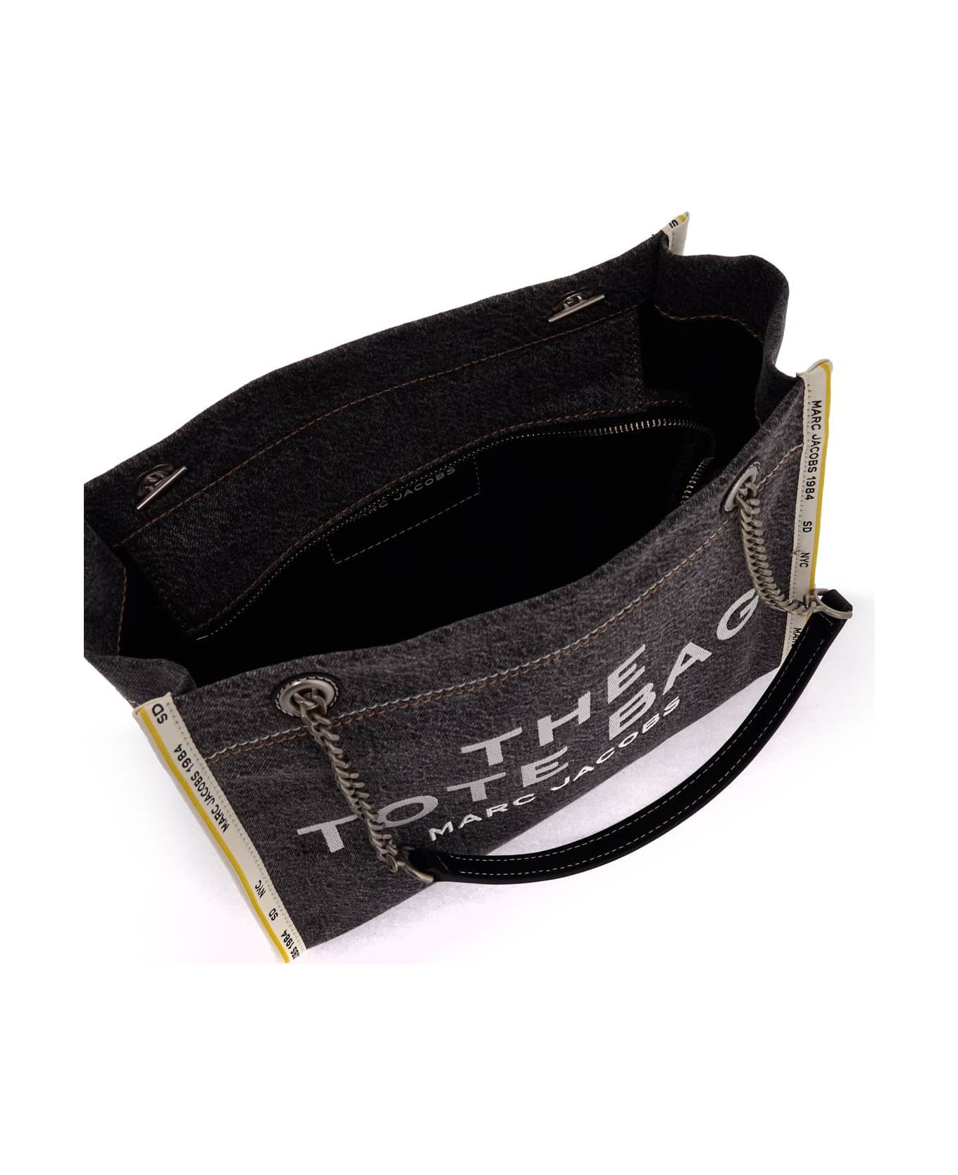 Marc Jacobs The Medium Tote Bag - BLACK WASH (Black)