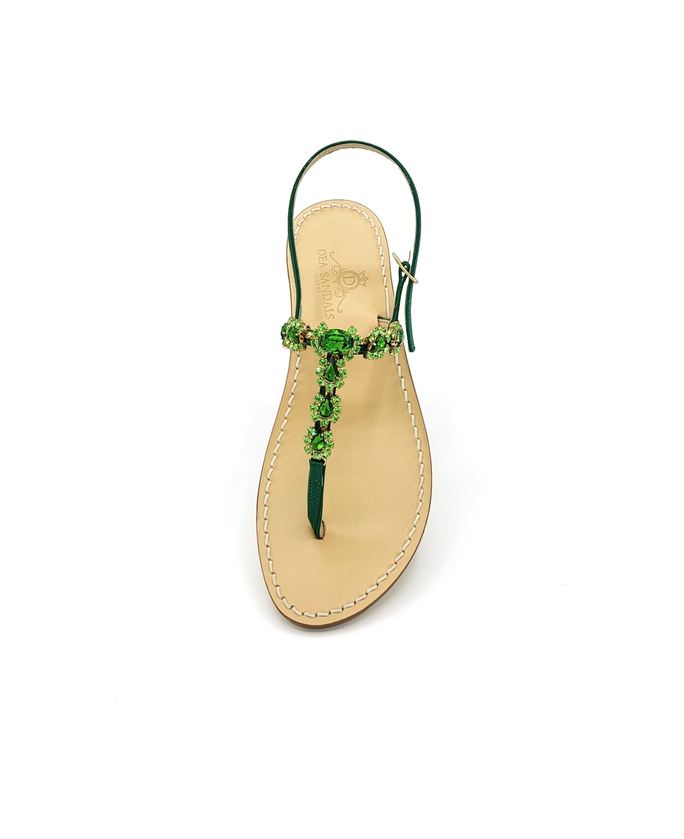 Dea Sandals Sixth Sense Green Jewel Sandals - forest green, green