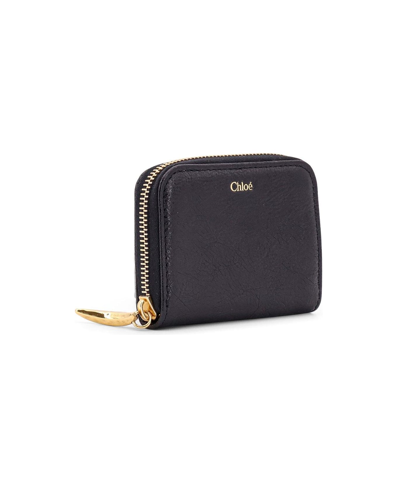 Chloé Banana Zipped Coin Purse - Black