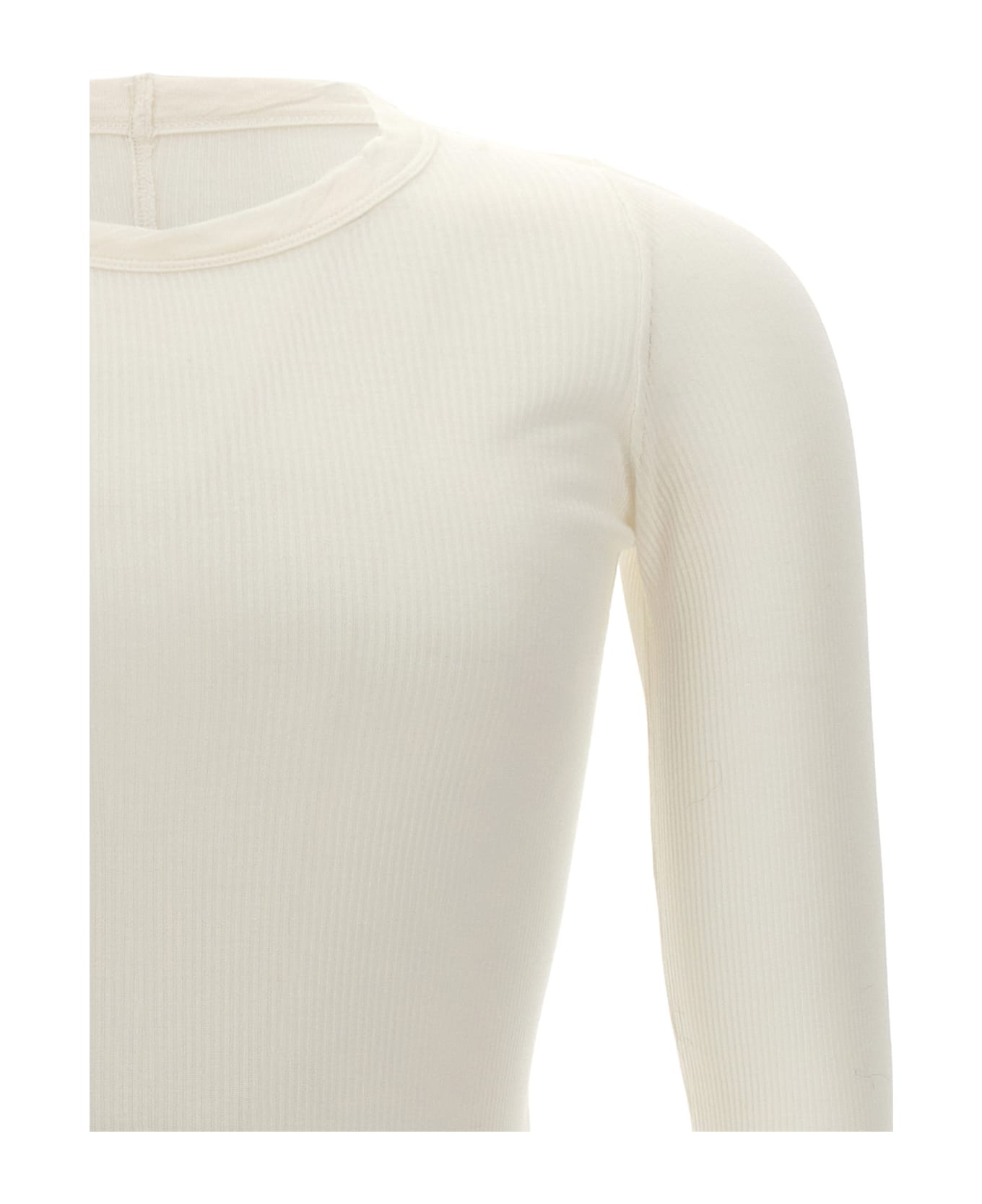 Rick Owens 
rib Ls T
 T-shirt - White