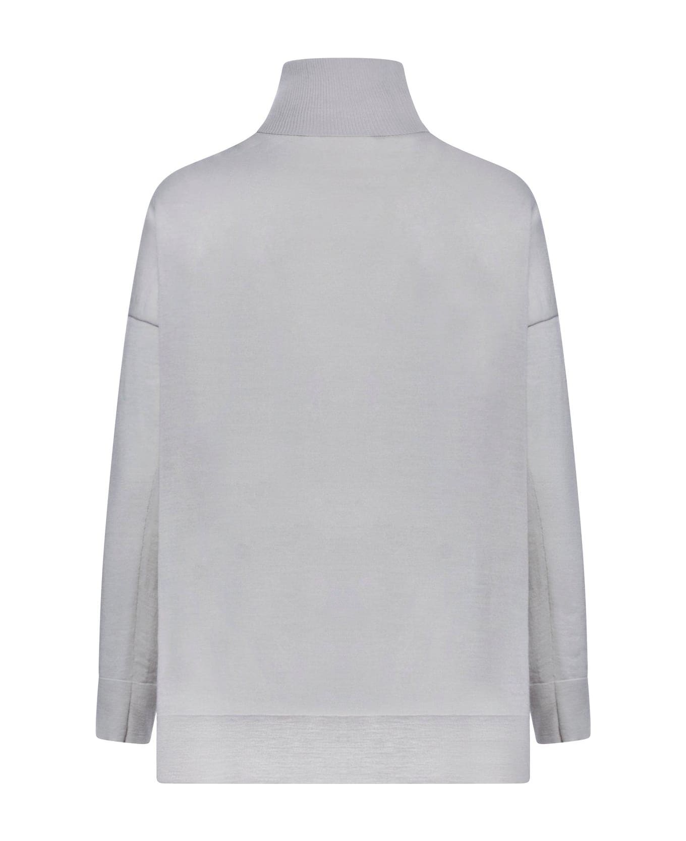 Roberto Collina Turtleneck Knit Sweater - Grey