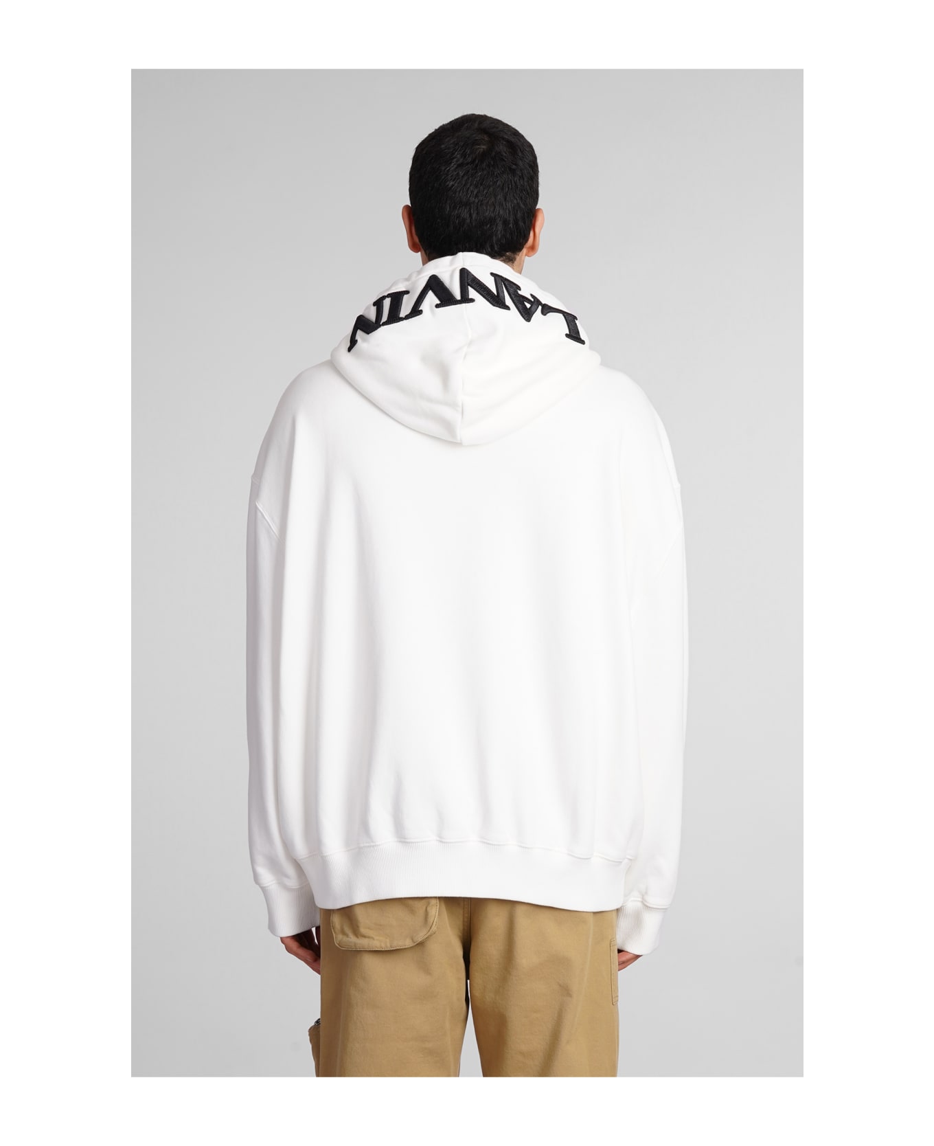Lanvin Sweatshirt In White Cotton - white フリース