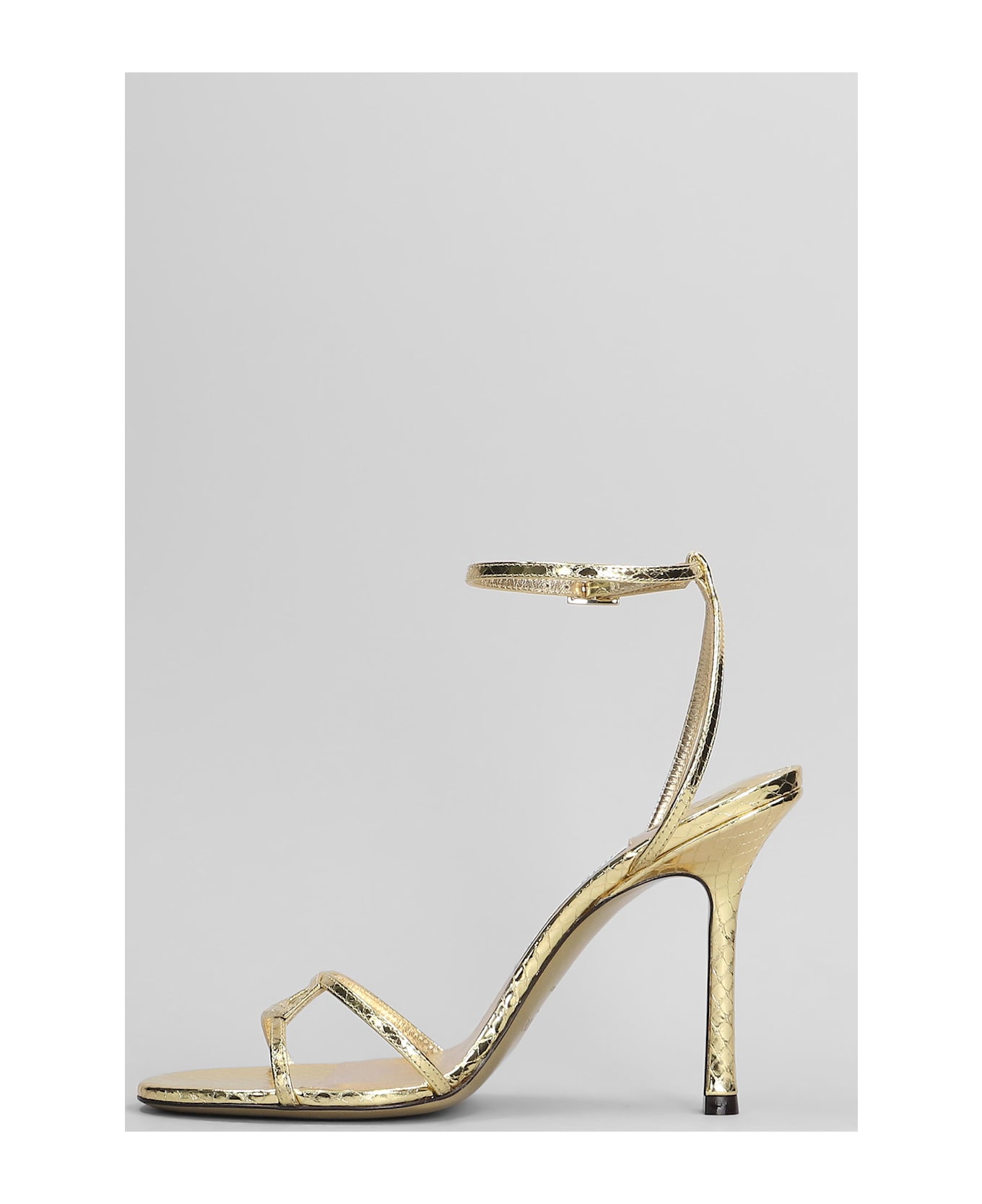 Jimmy Choo 1998 Leo Sandals In Gold Leather - gold