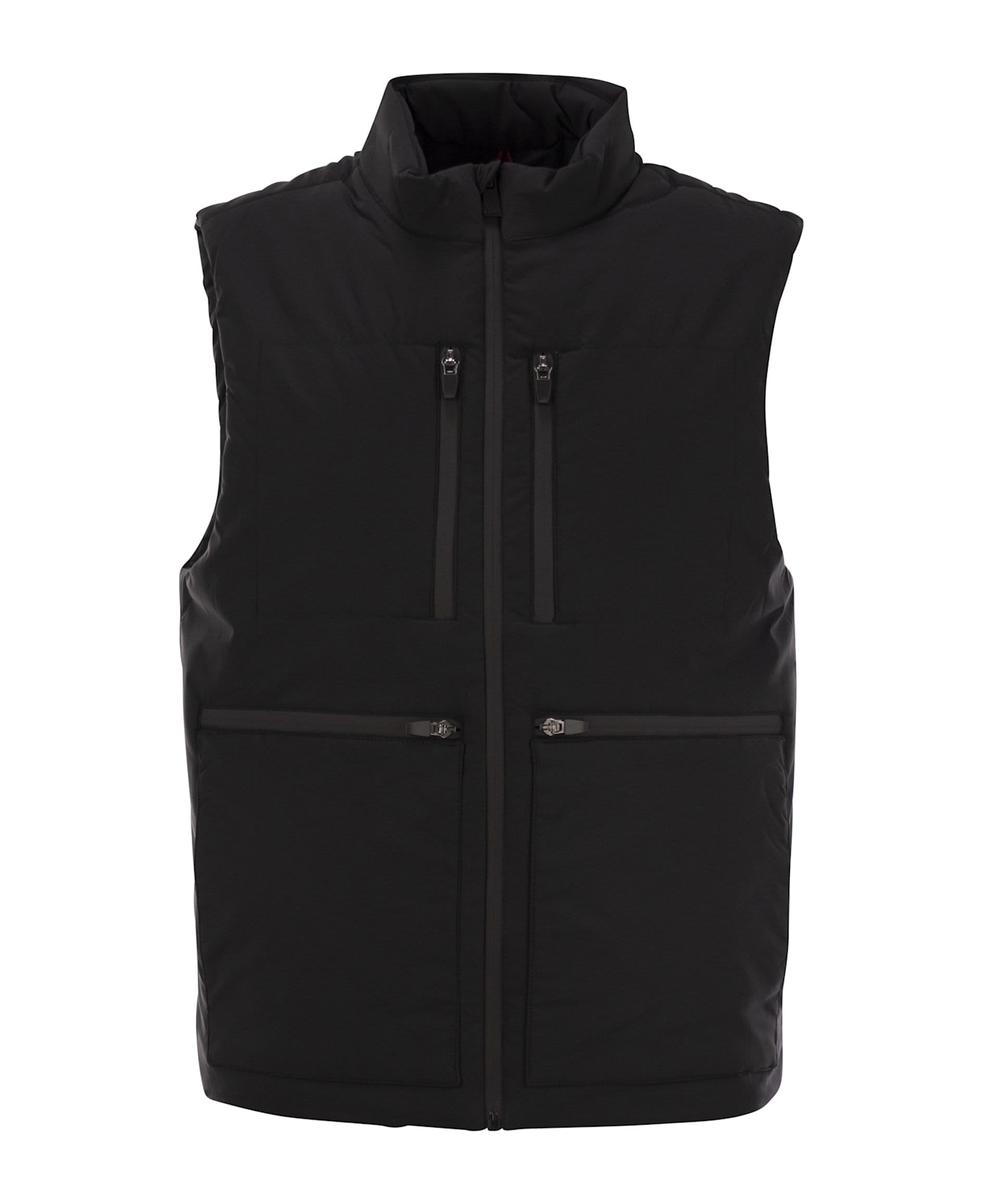 MC2 Saint Barth Waistcoat With Patch Pockets - Black