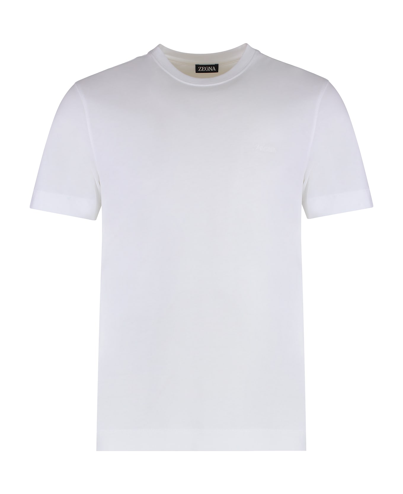 Zegna Cotton Crew-neck T-shirt - White
