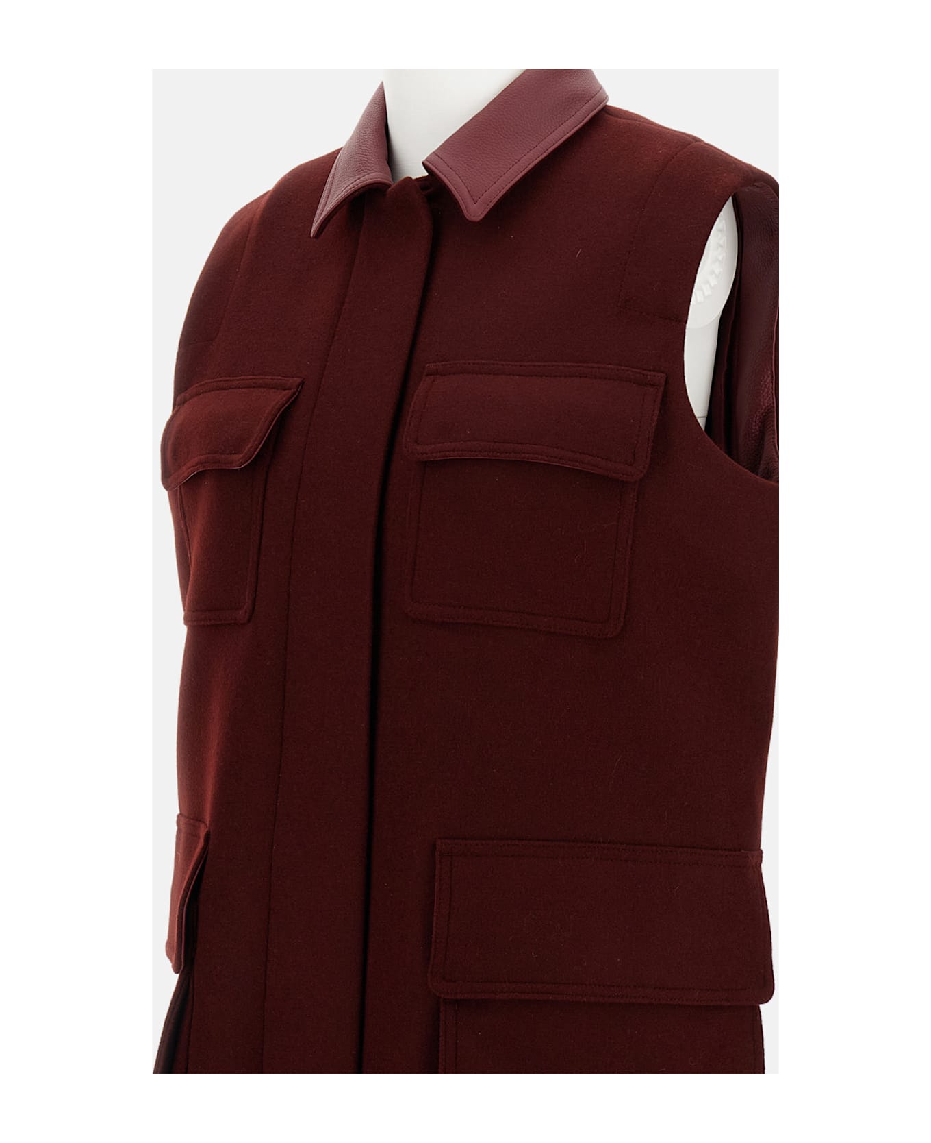 Max Mara Aeroso1234 Long Vest - Red