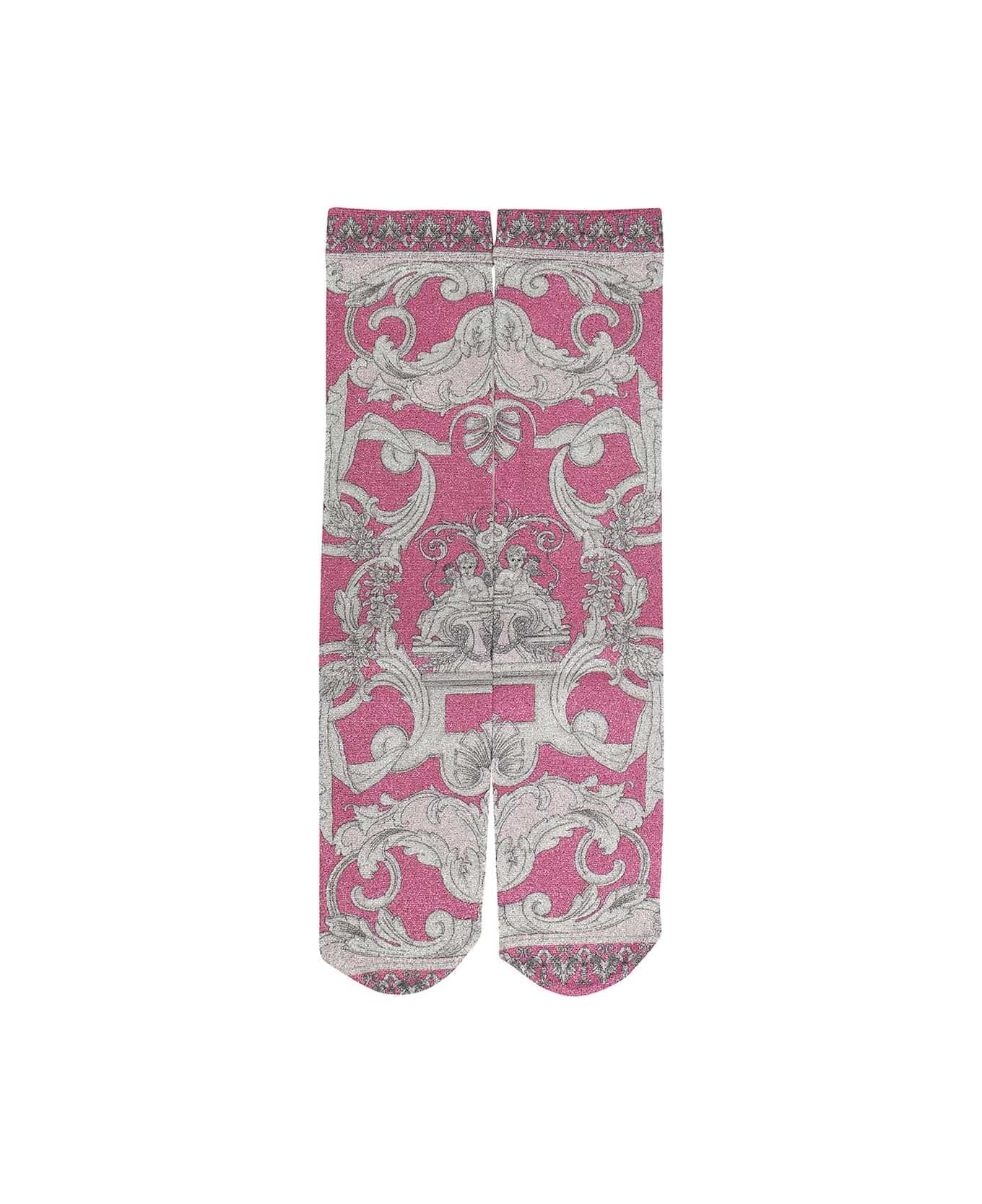 Versace Socks - Fuchsia 靴下＆タイツ