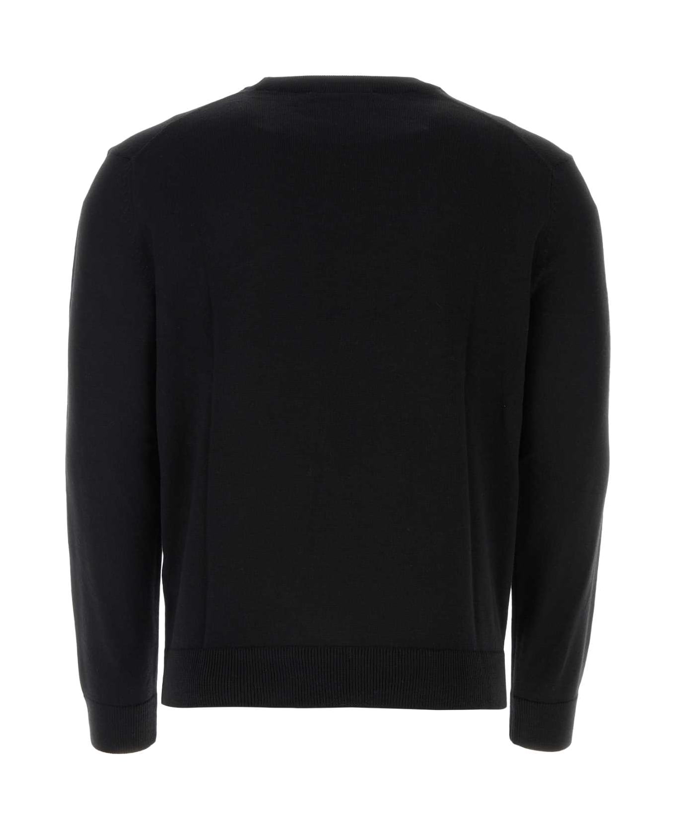 Maison Kitsuné Black Wool Sweater - BLACK フリース