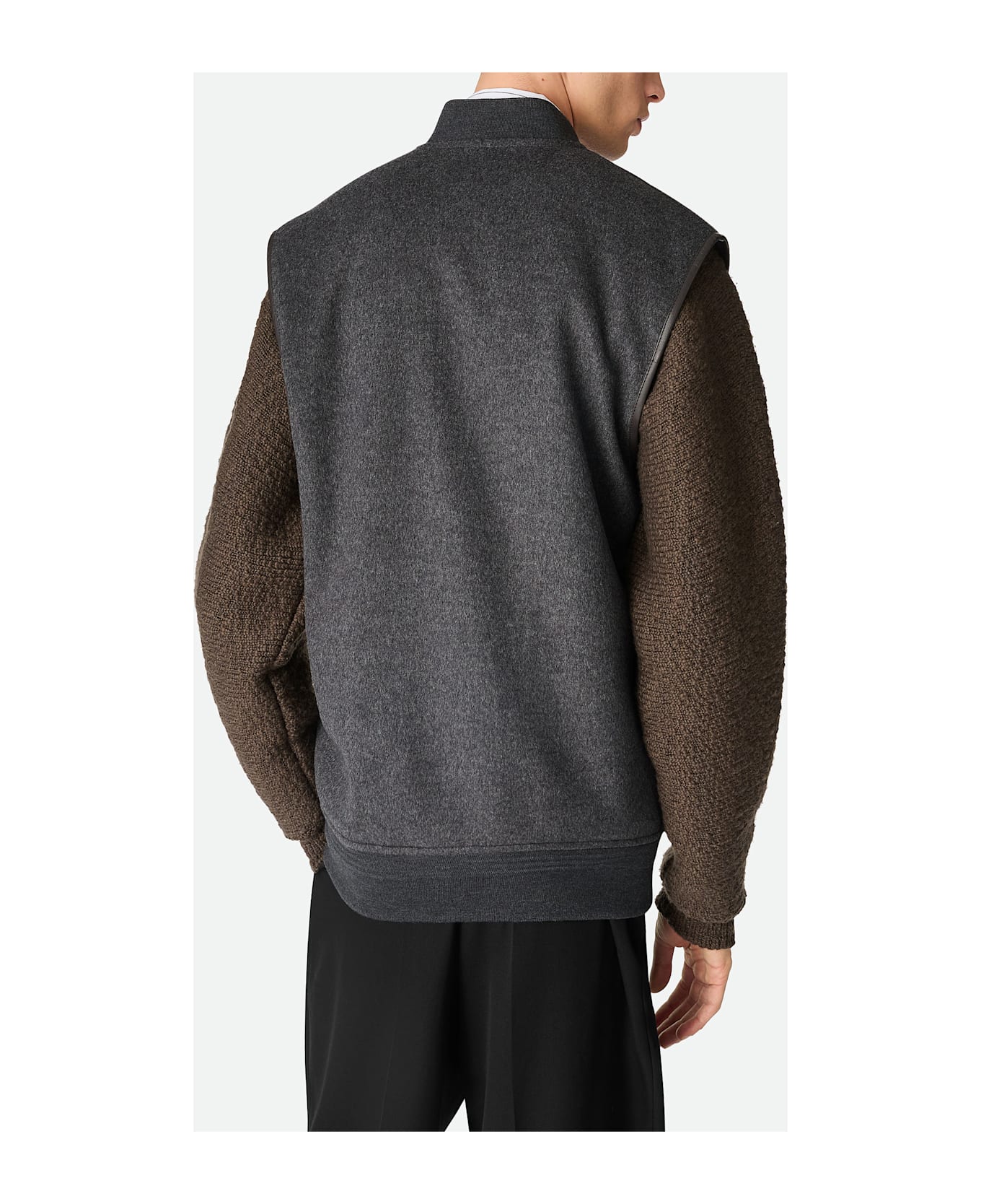 Bottega Veneta Double Face Wool Gilet - Grey